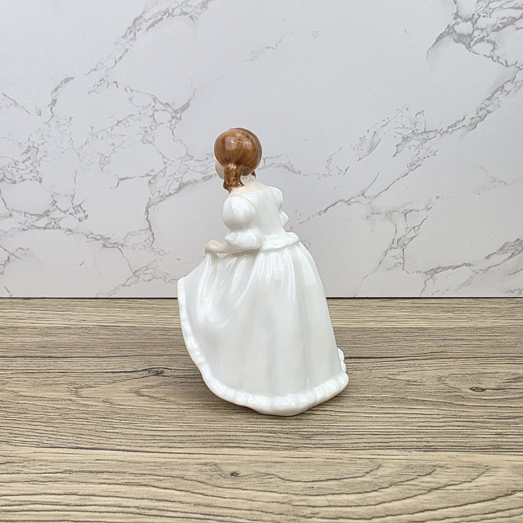 Vintage Royal Doulton Lynsey HN3043 Porcelain Girl Figurine Hand Decorated England 1984 Bone China