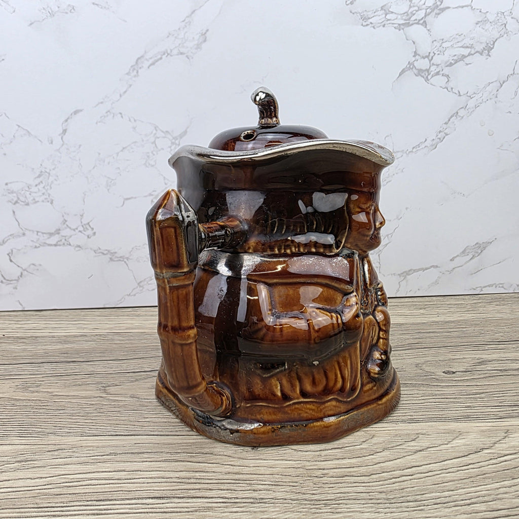 Collectible Character Teapot Price and Kensington Made in England Brown Glazed Vintage Tea Serveware