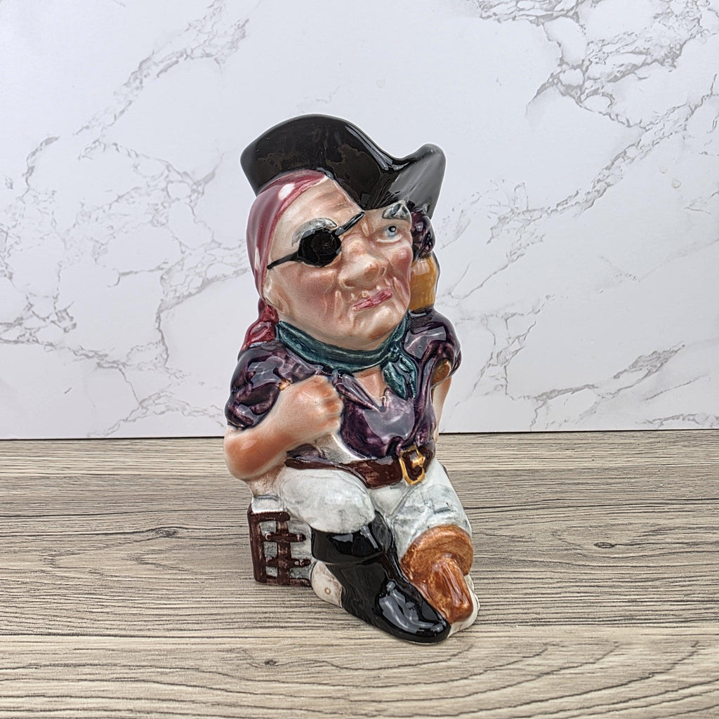 Toby Character Jug Long John Silver by Shorter and Son | Staffordshire England | Pirate Mug