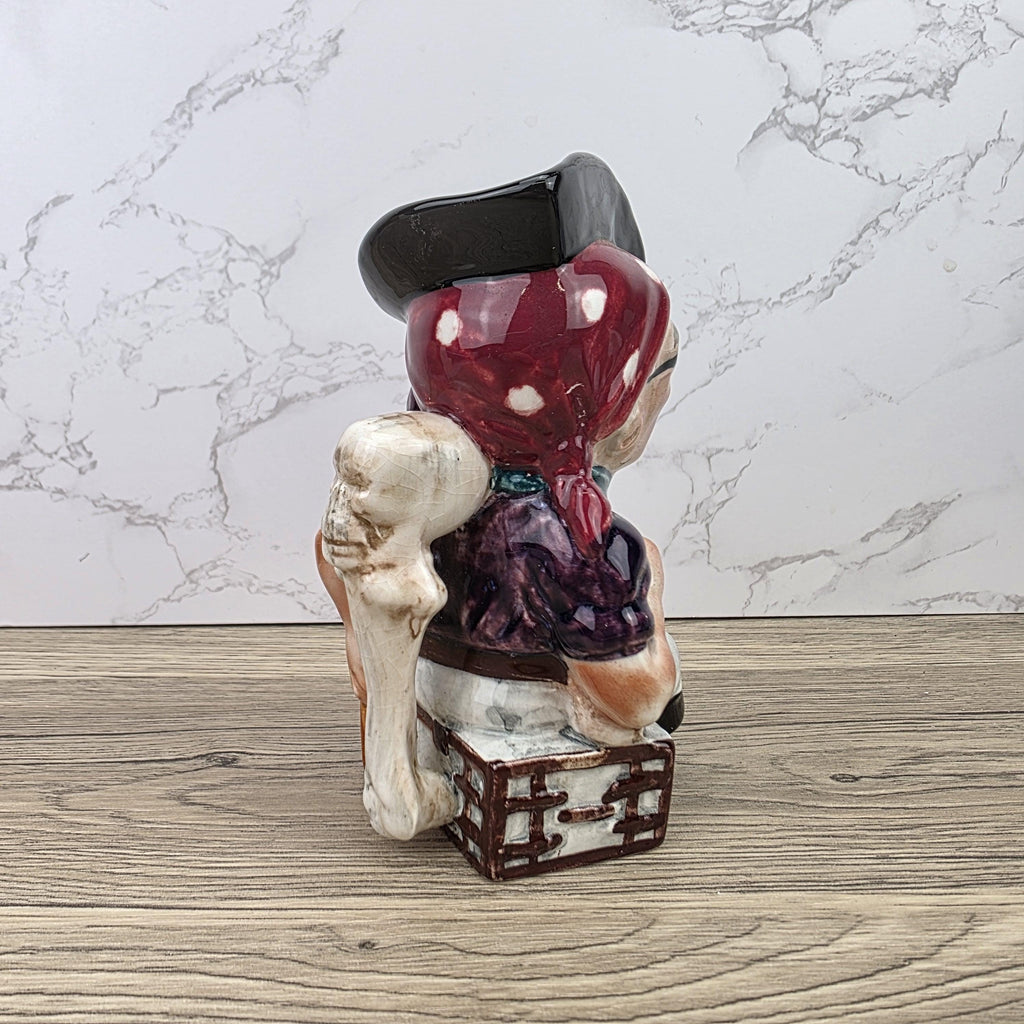 Toby Character Jug Long John Silver by Shorter and Son | Staffordshire England | Pirate Mug
