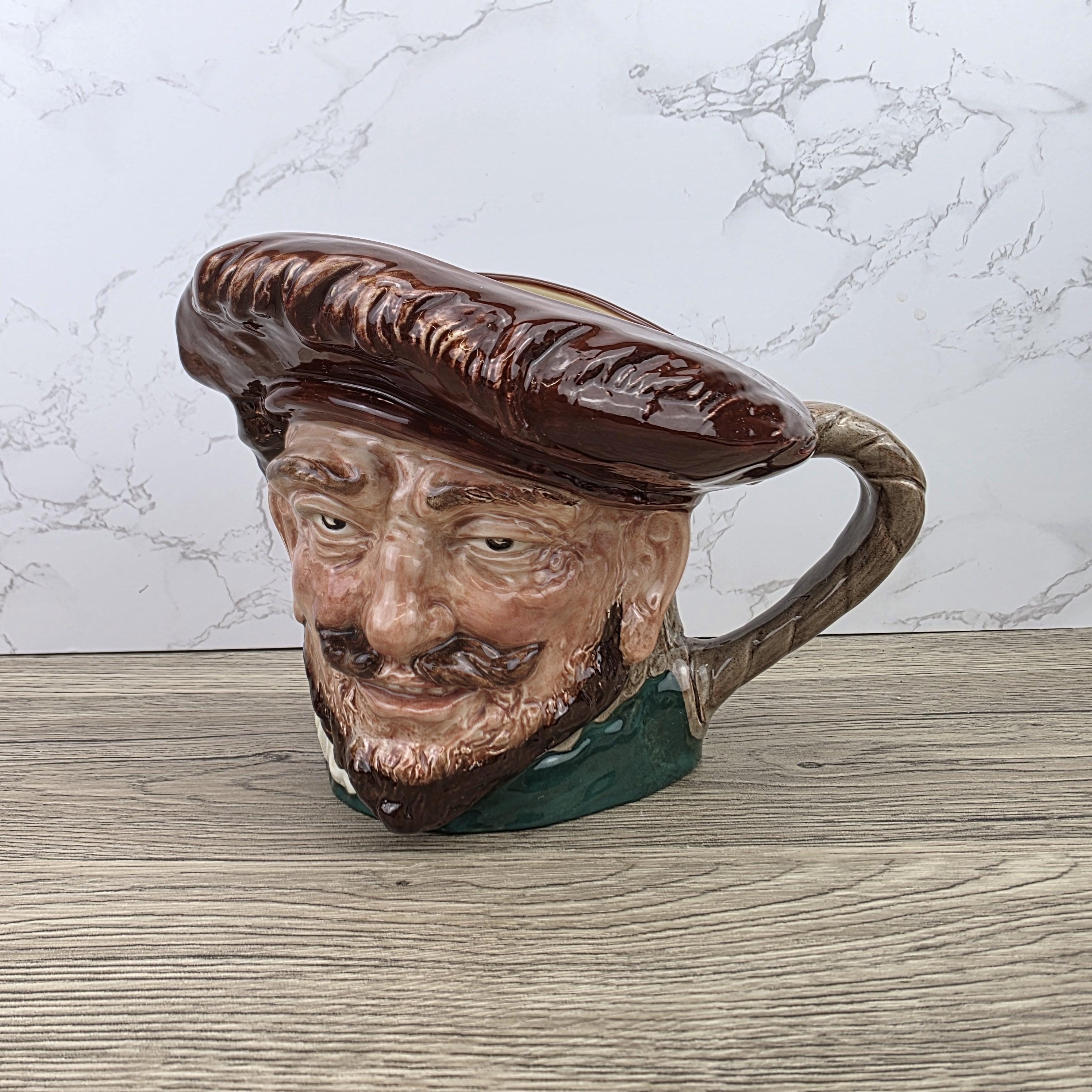 Vintage Royal Doulton Drake Sir Francis Character Toby Jug | English Porcelain Collectible Ceramic Mug