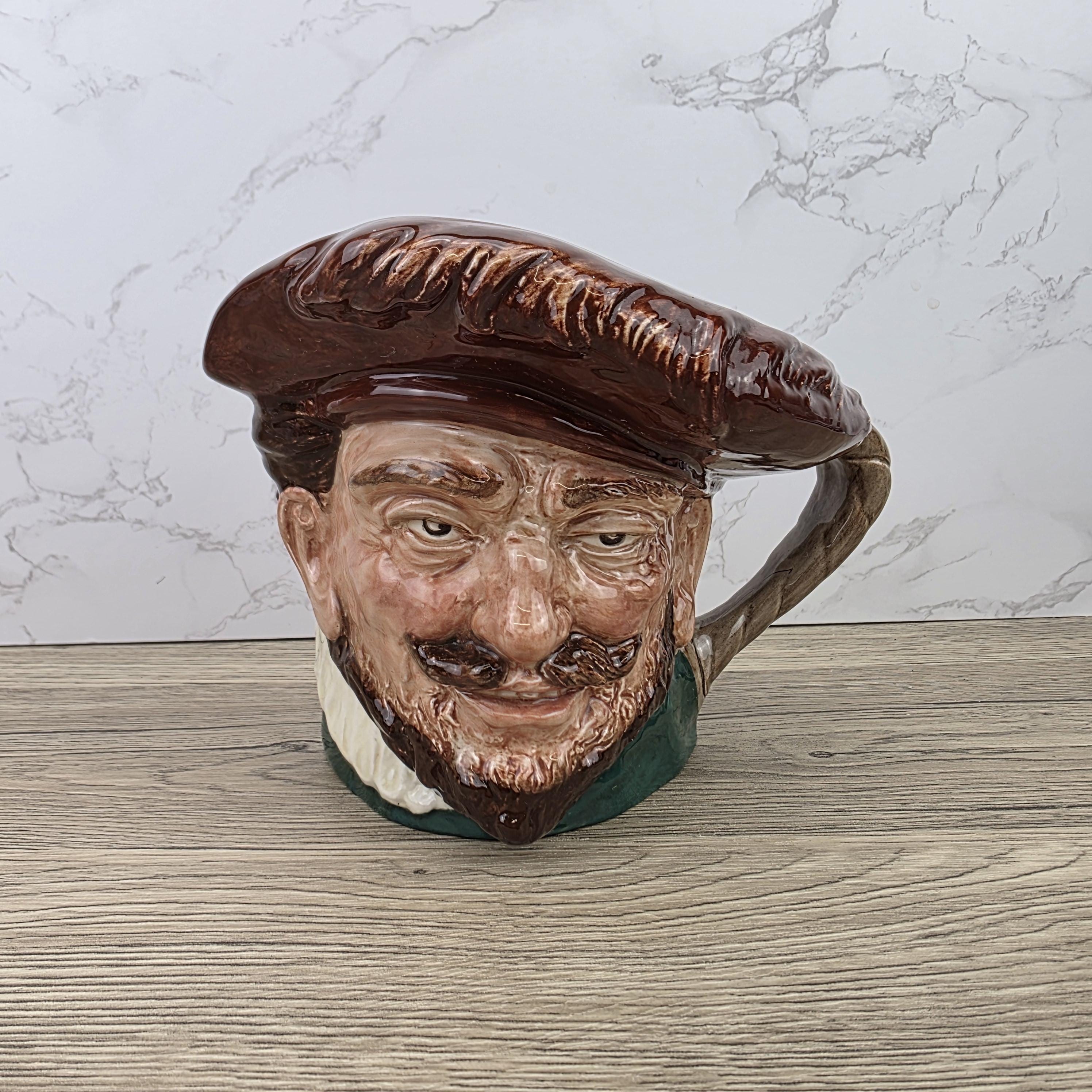 Vintage Royal Doulton Drake Sir Francis Character Toby Jug | English Porcelain Collectible Ceramic Mug