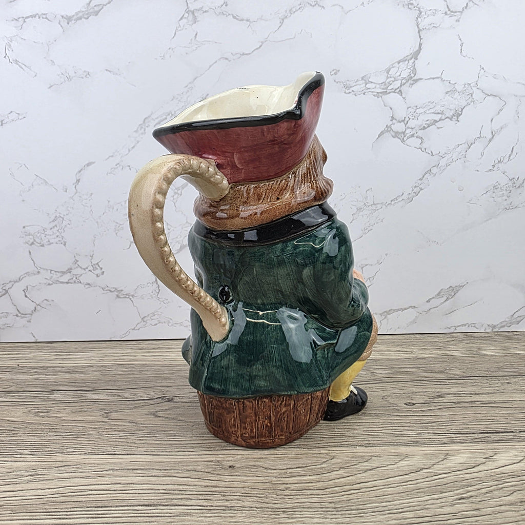 Porcelain Toby Jug Character Mug Vintage Collectible English Style Ceramic Decor Traditional Pub Barware