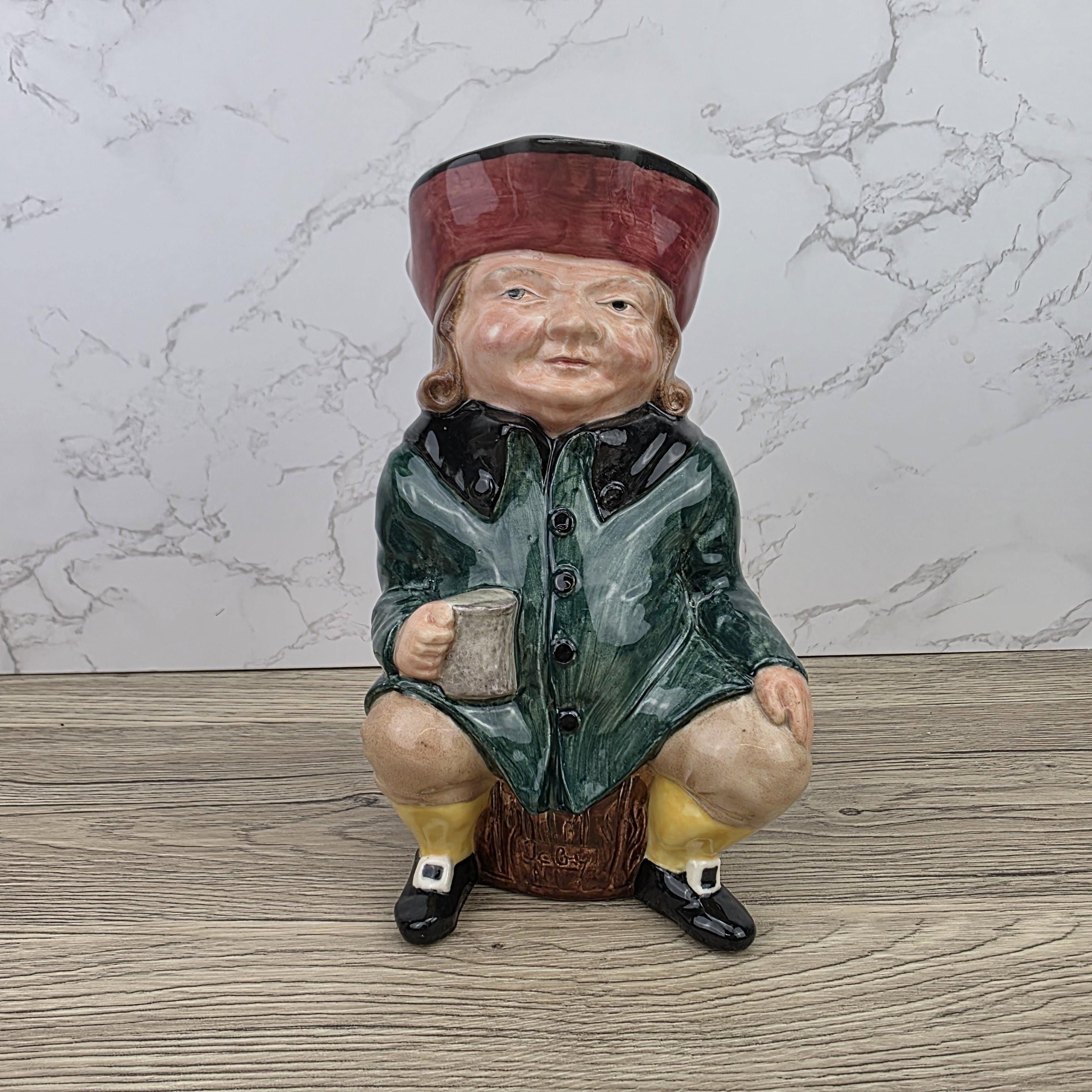 Porcelain Toby Jug Character Mug Vintage Collectible English Style Ceramic Decor Traditional Pub Barware