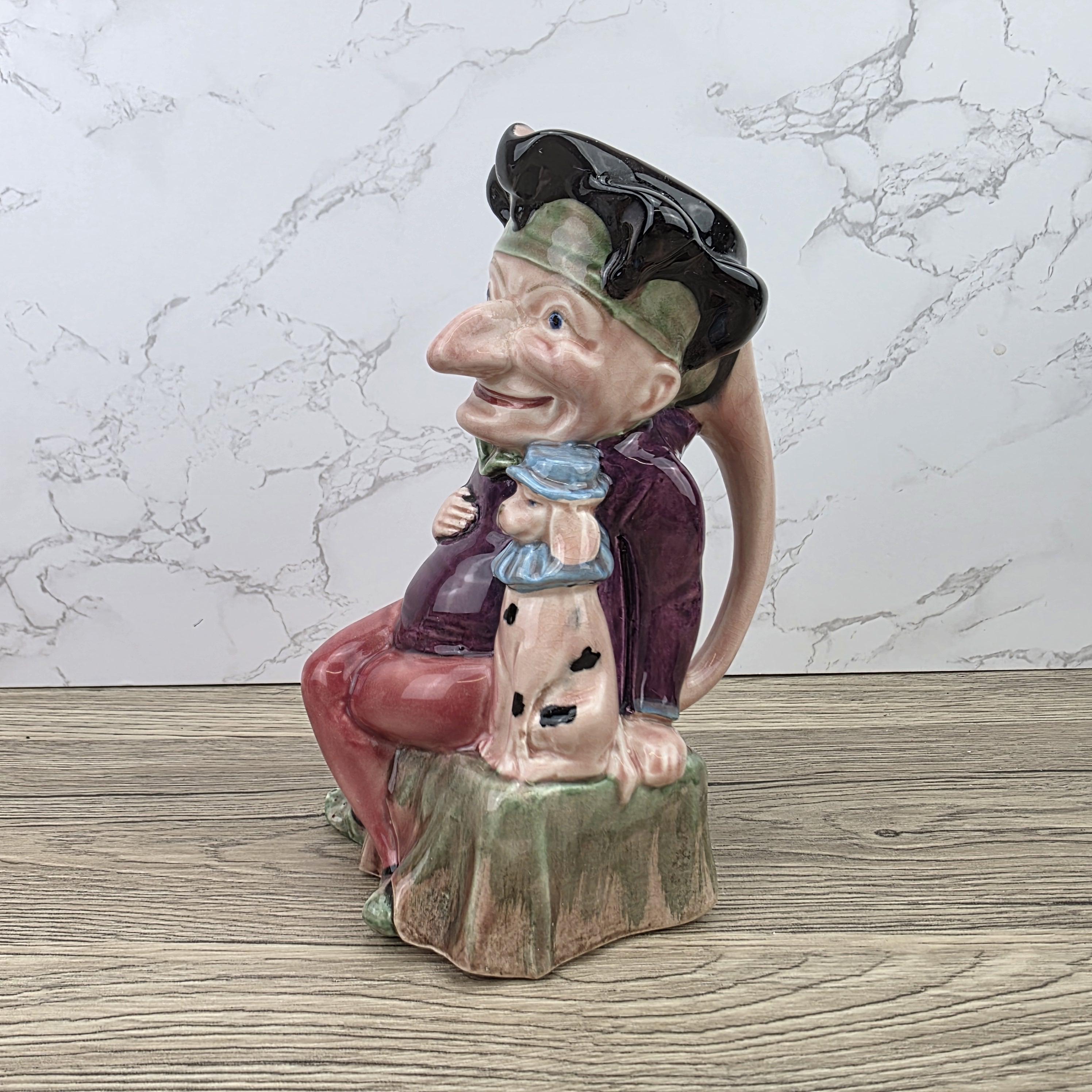 Melbaware Toby Character Jug Made in England | Vintage Hand Painted Ceramic Jug Decor Piece