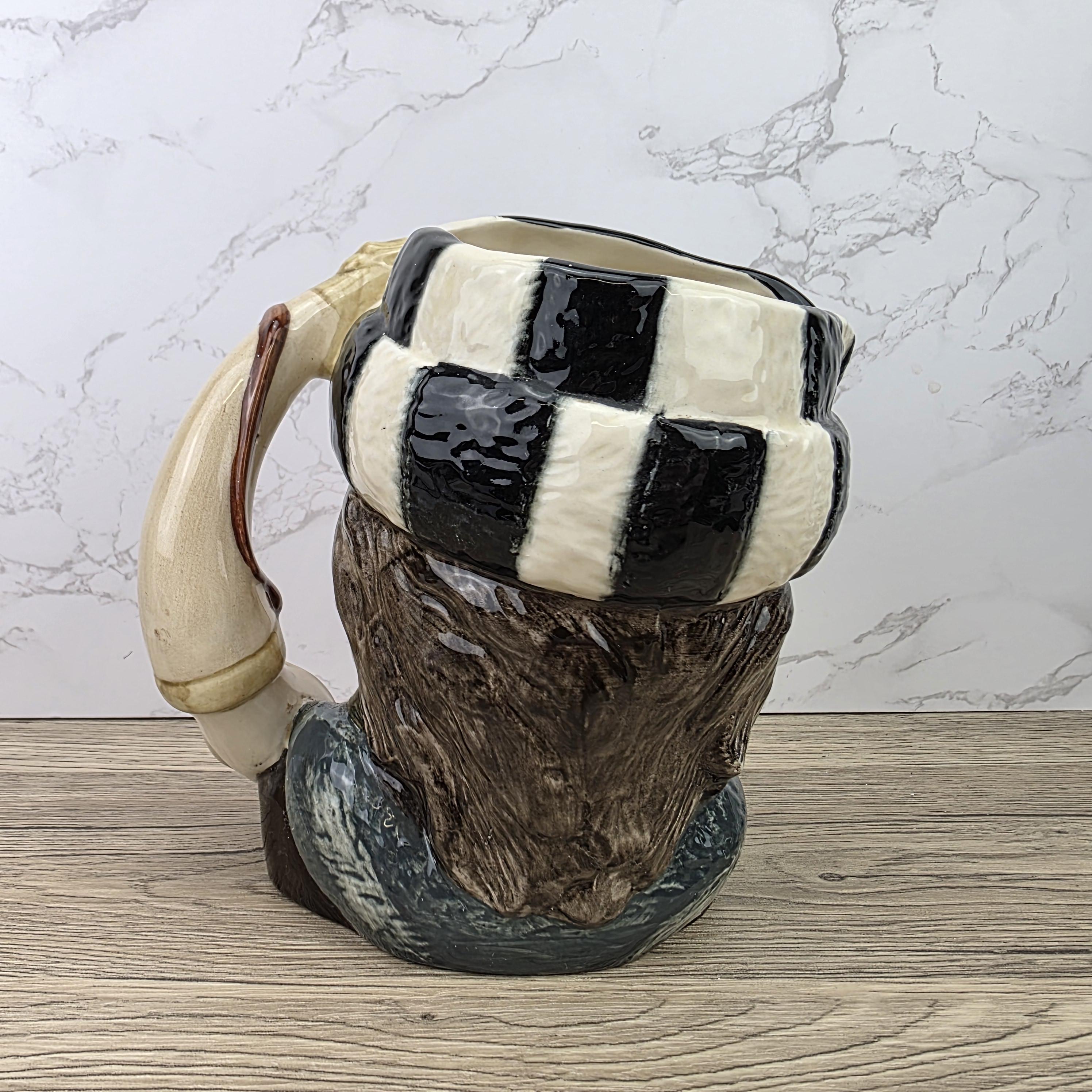 Royal Doulton Trapper Character Toby Jug D6609 | Made in England Hand Painted Ceramic Art