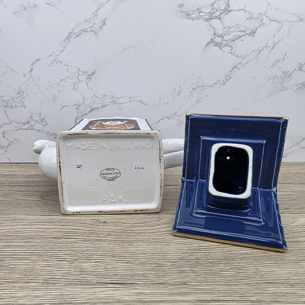 House Shaped Teapot Price Kensington Made in England | Cottage Design | Blue Ceramic Tea Pot