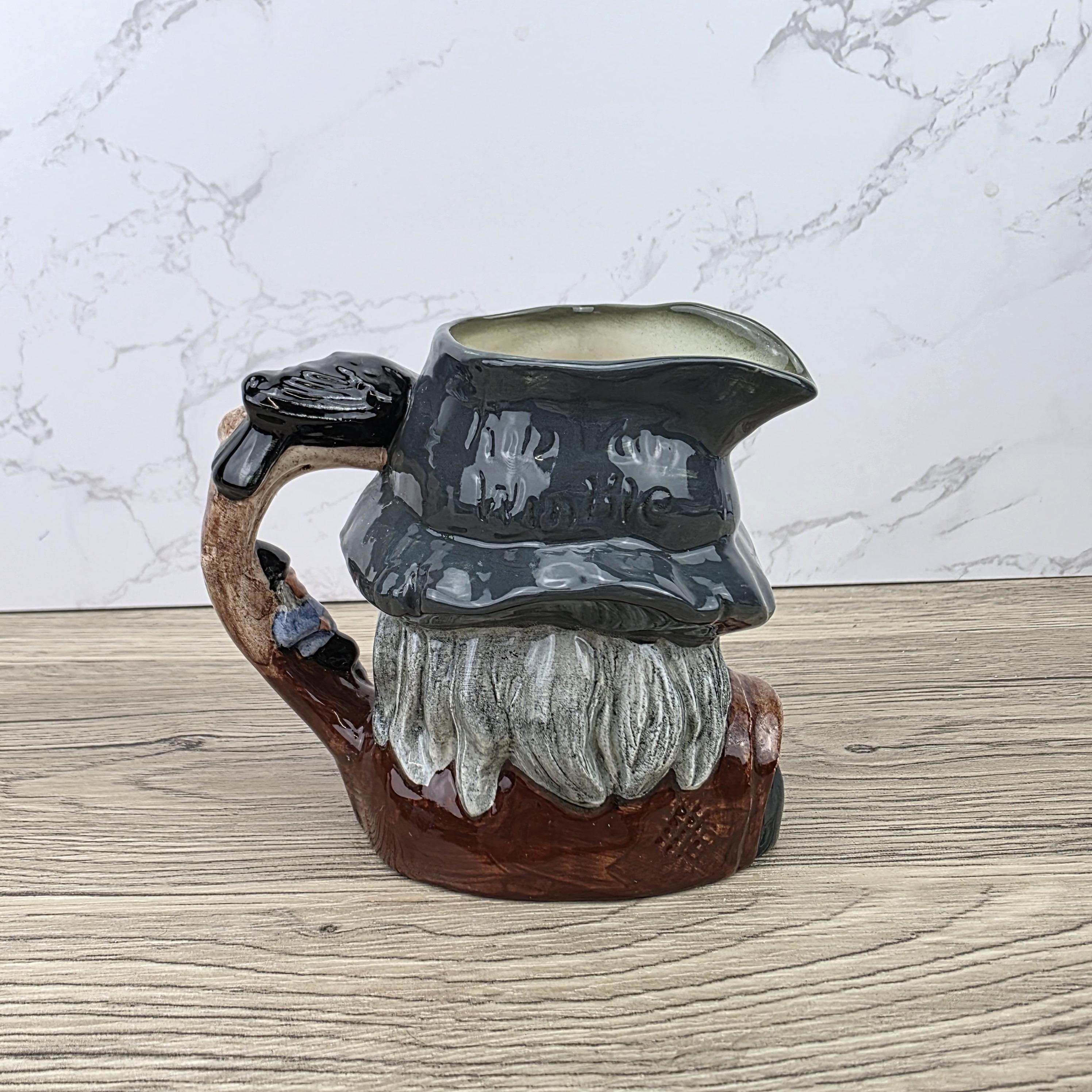 Character Jug Toby Pitcher Royal Doulton Rip Van Winkle D6463 Vintage English Pottery 1954