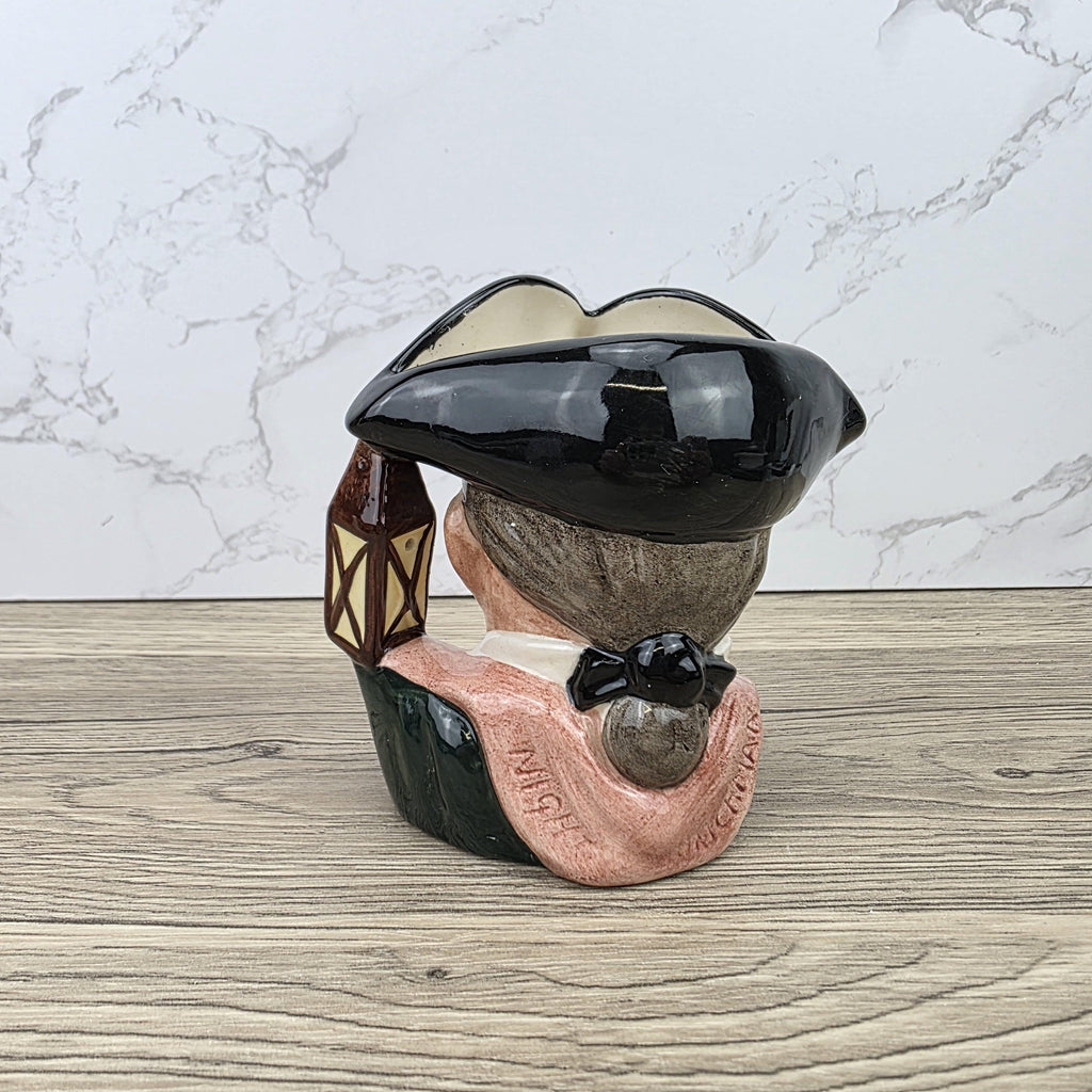 Character Jug Toby Pitcher Royal Doulton Night Watchman D6576 Vintage English Pottery Collectible 1962