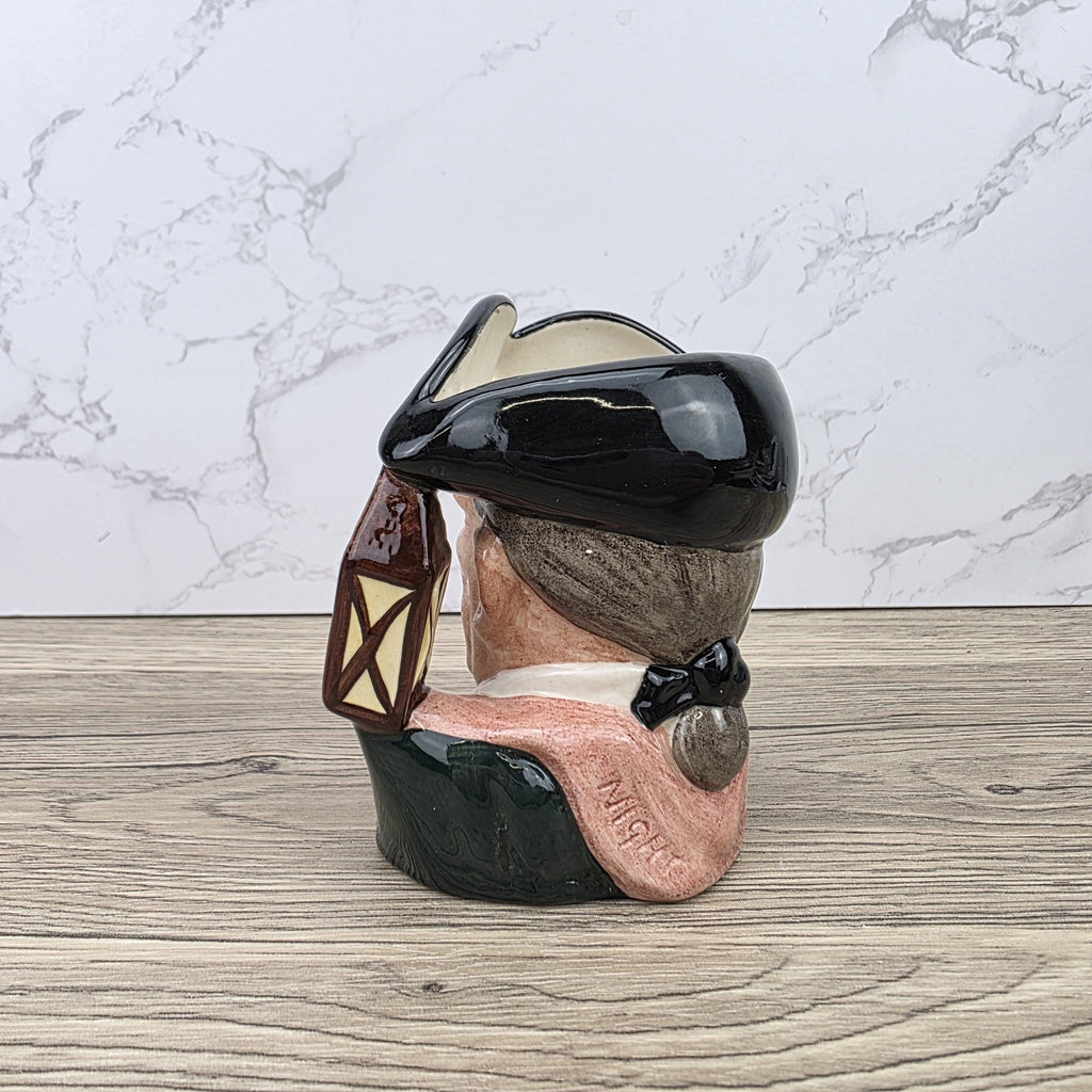 Character Jug Toby Pitcher Royal Doulton Night Watchman D6576 Vintage English Pottery Collectible 1962
