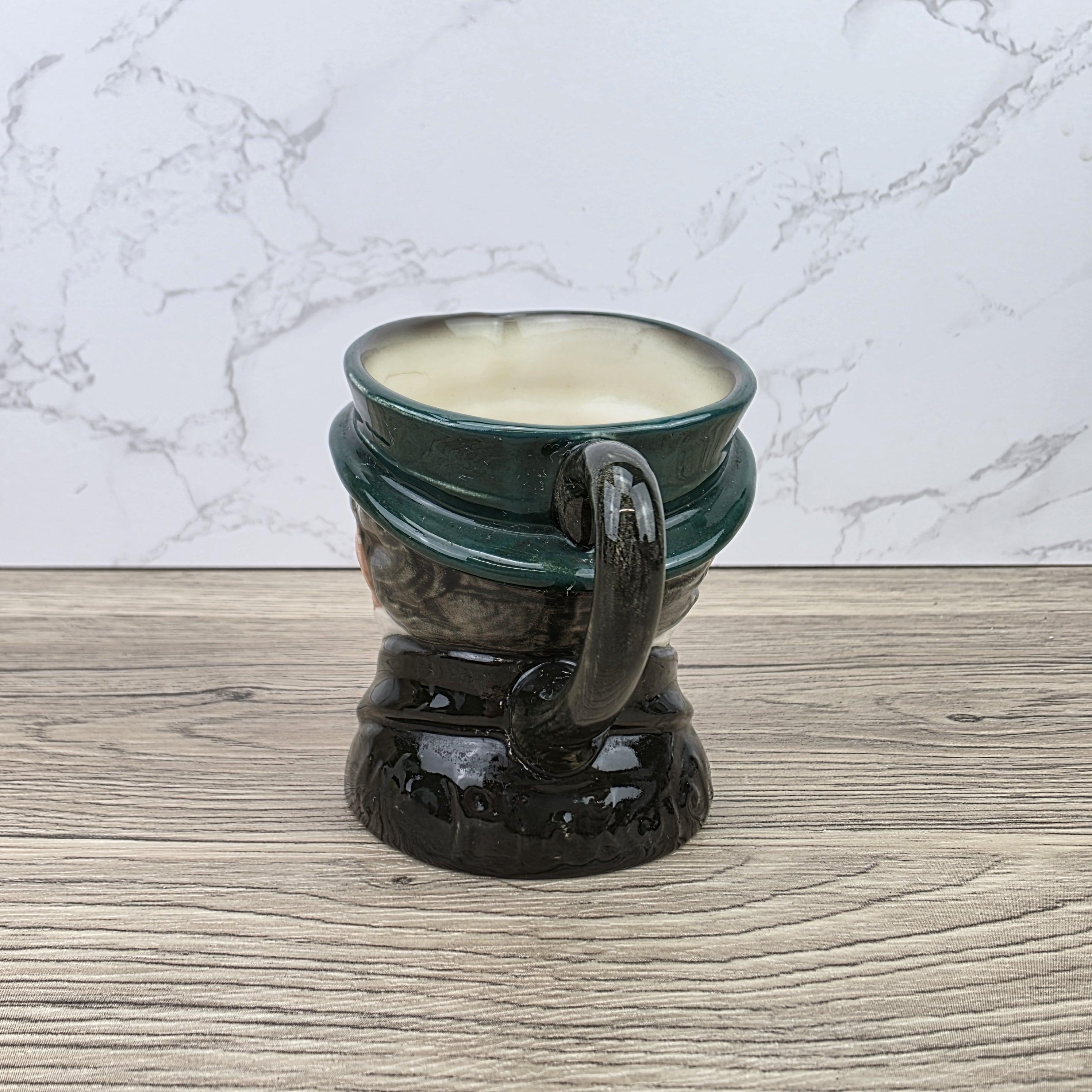 Vintage Royal Doulton Toby Character Jug 1939 English Pottery Mug Green Hat Gentleman Face
