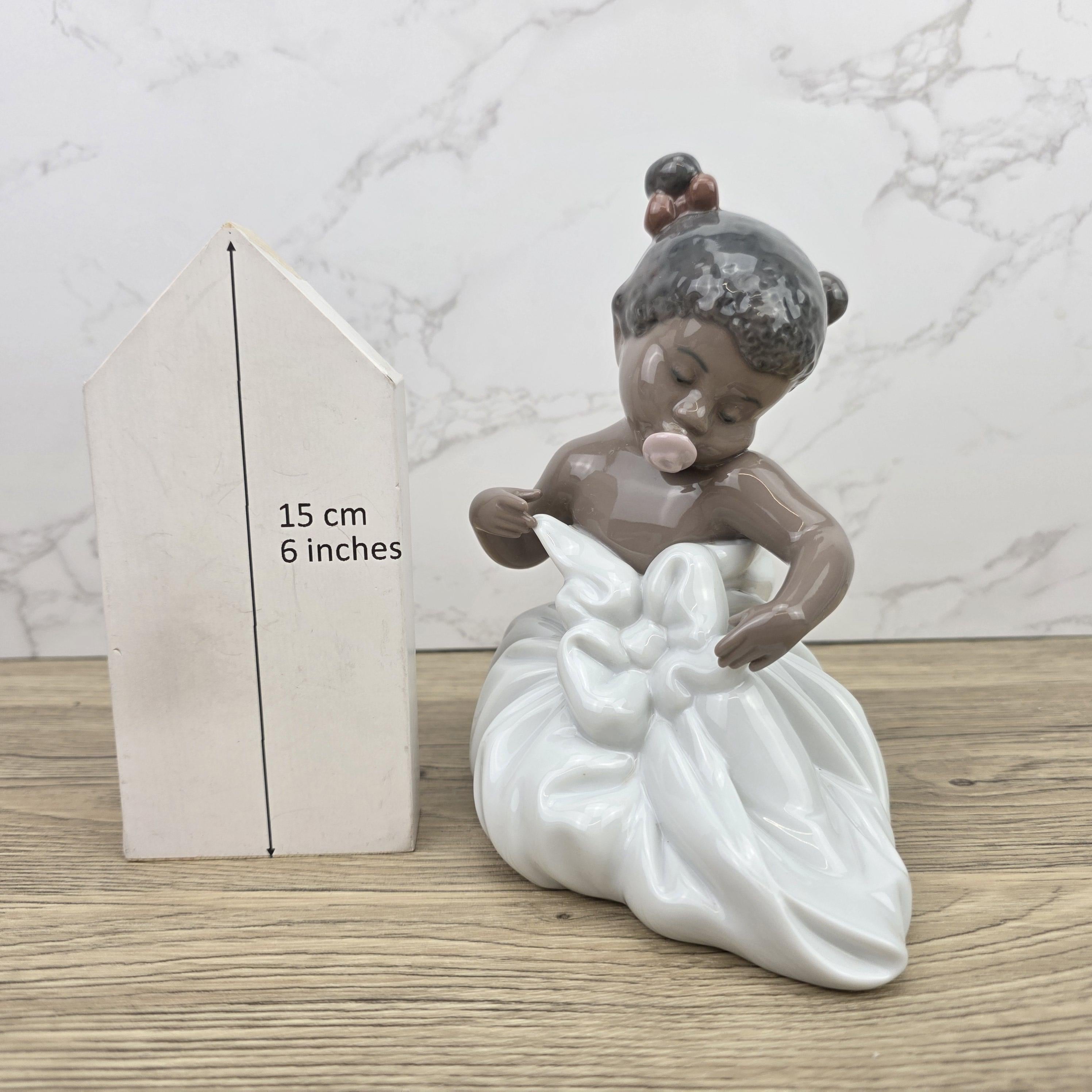 NAO Porcelain Girl Figurine Model 1365 | Handmade Valencia Spain | Late 20th Century Collectible Sculpture
