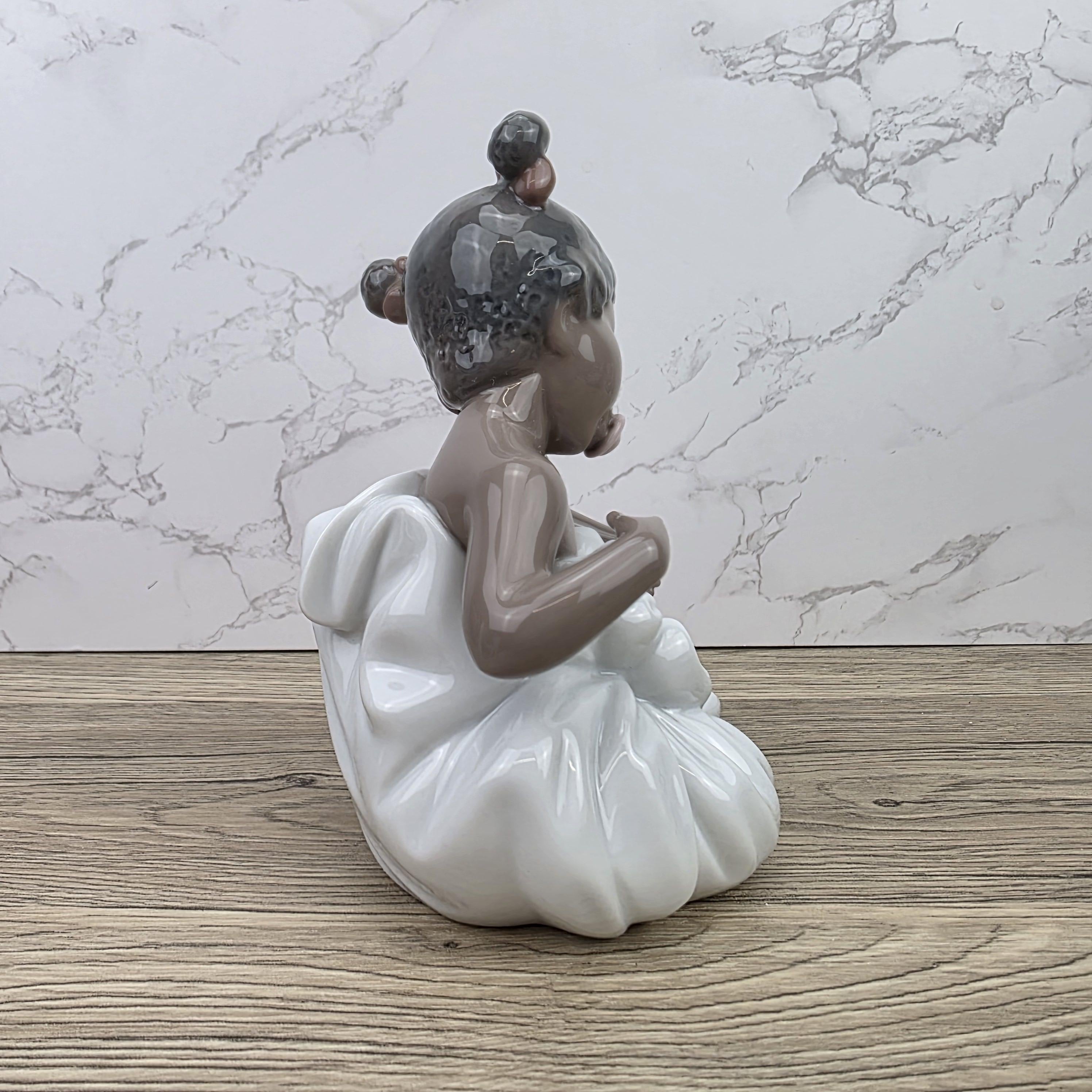 NAO Porcelain Girl Figurine Model 1365 | Handmade Valencia Spain | Late 20th Century Collectible Sculpture