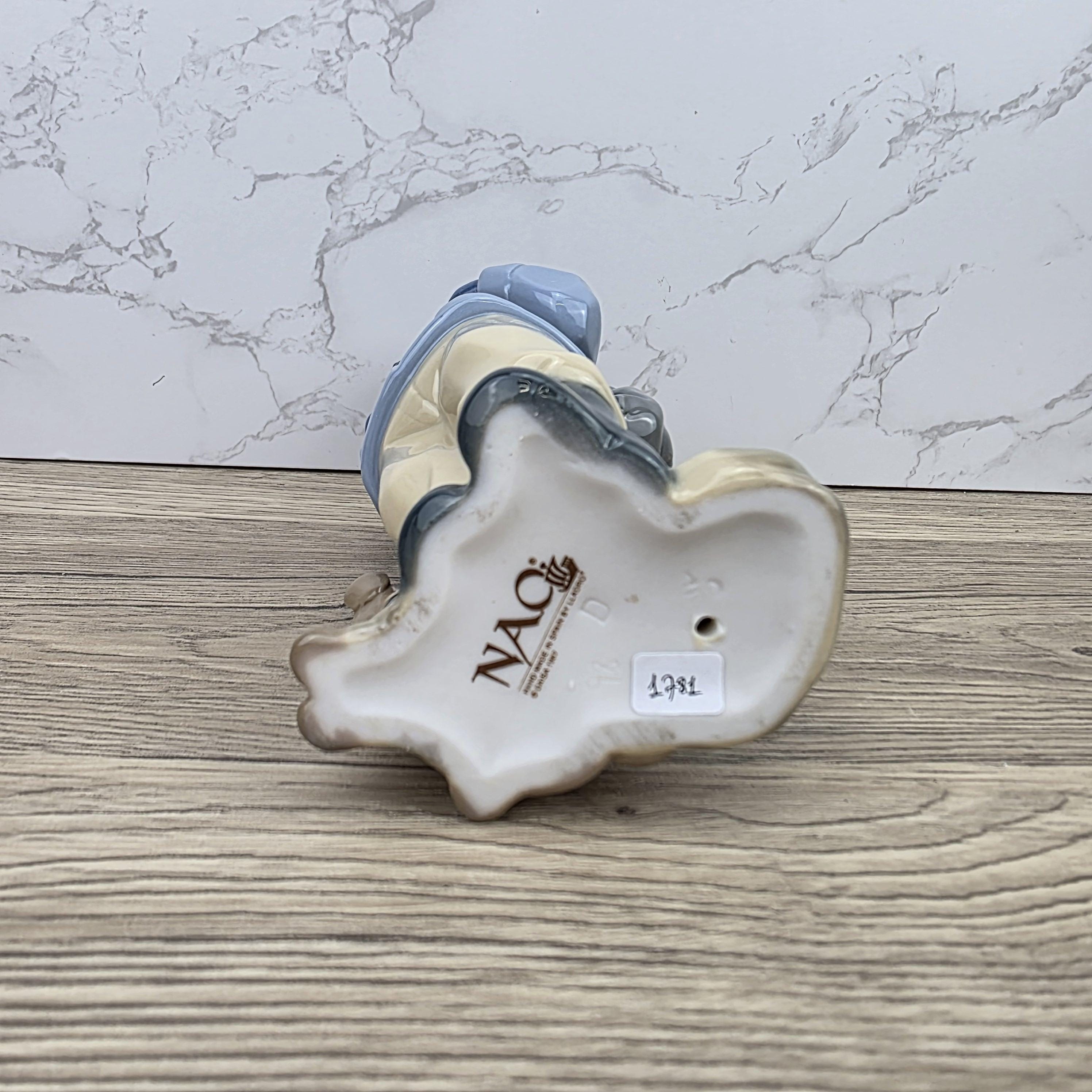 NAO Porcelain Child Figurine with Dog | Handmade Valencia Spain | Late 20th Century Collectible Sculpture