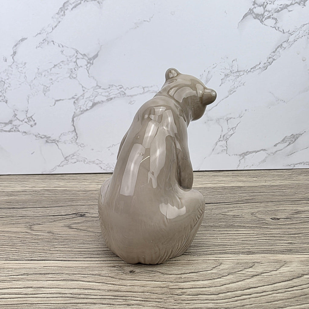 Lladro Polar Bear Porcelain Figurine A-161 | Hand Made in Spain | Vintage Wildlife Decor 1970s