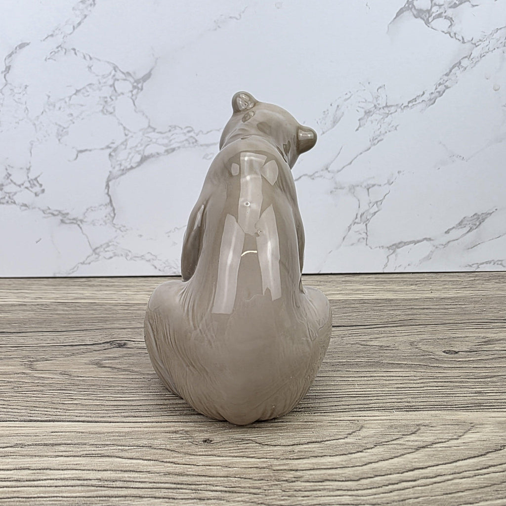 Lladro Polar Bear Porcelain Figurine A-161 | Hand Made in Spain | Vintage Wildlife Decor 1970s