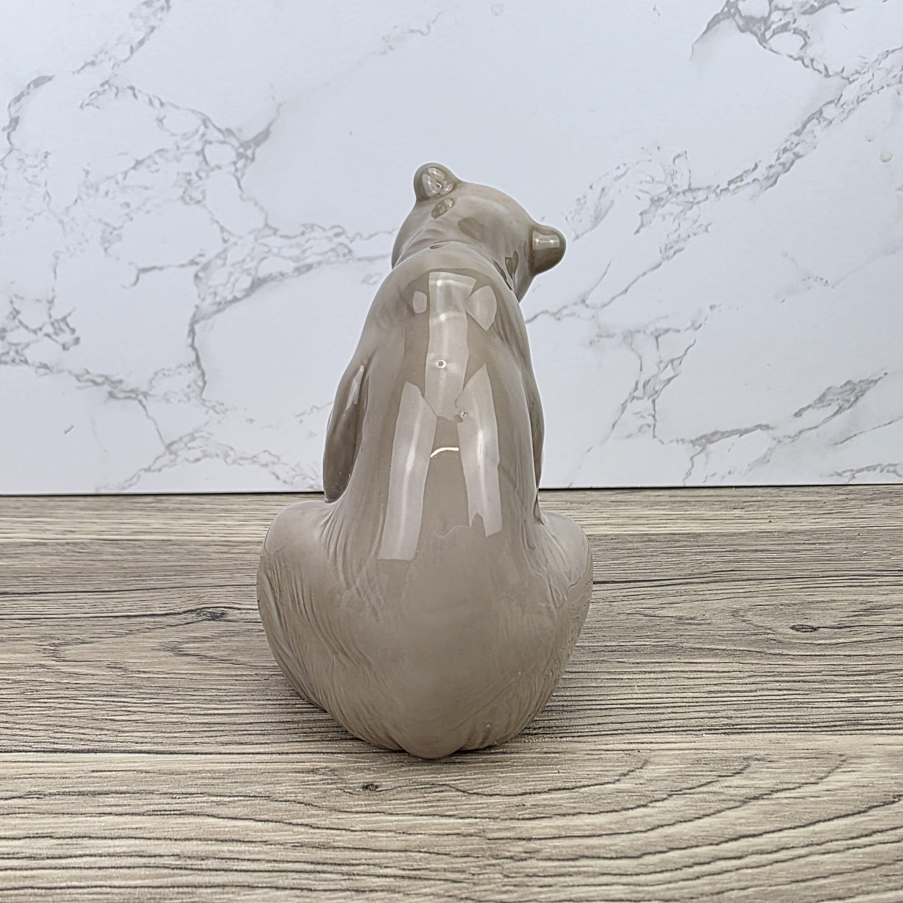 Lladro Polar Bear Porcelain Figurine A-161 | Hand Made in Spain | Vintage Wildlife Decor 1970s