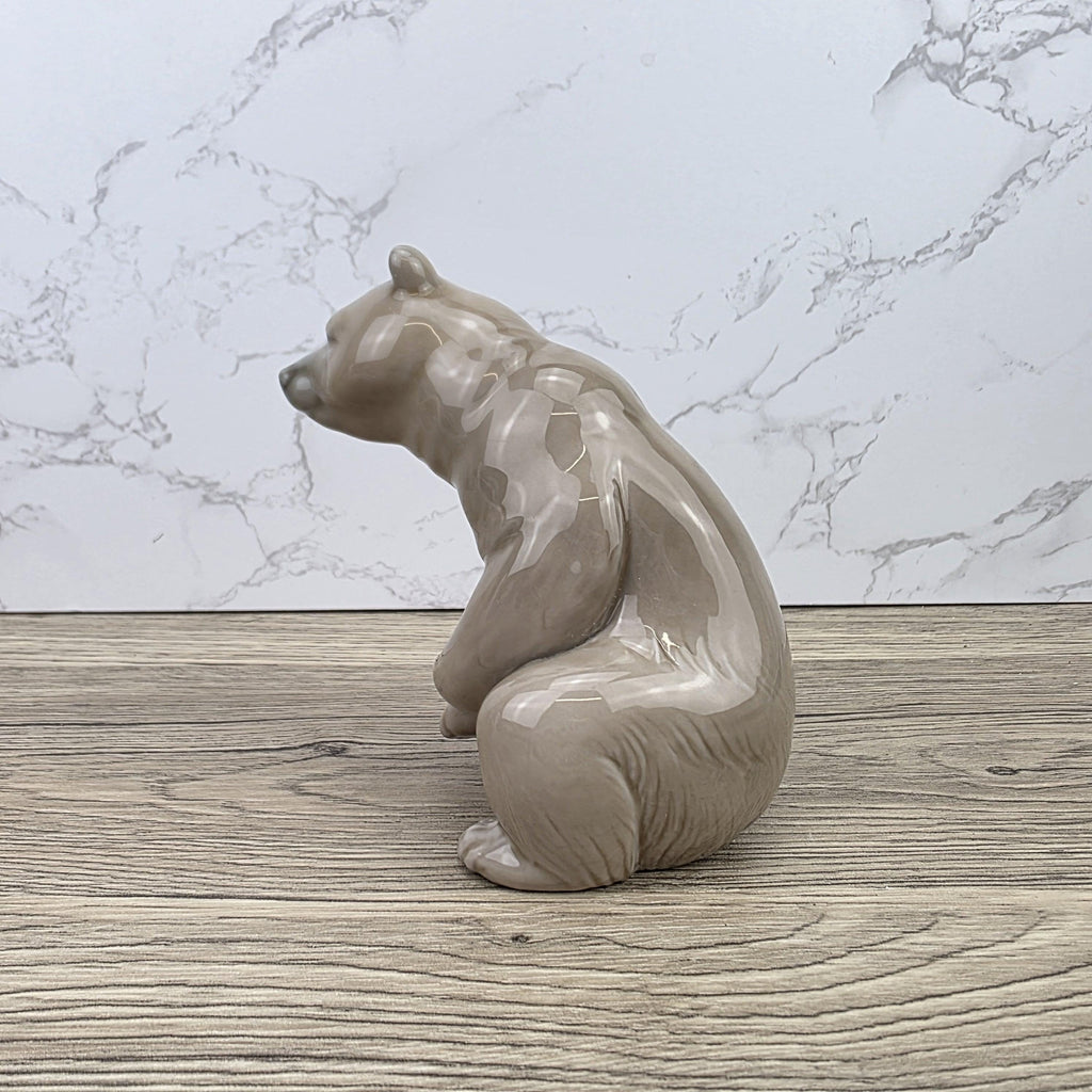 Lladro Polar Bear Porcelain Figurine A-161 | Hand Made in Spain | Vintage Wildlife Decor 1970s