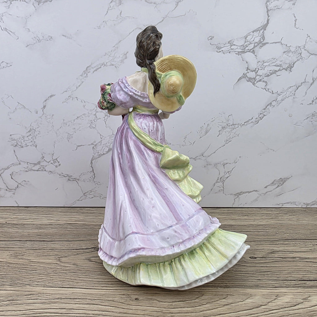 Porcelain Lady Figurine Royal Doulton Summertime HN3478 | Hand Decorated England | 1993 Collectible