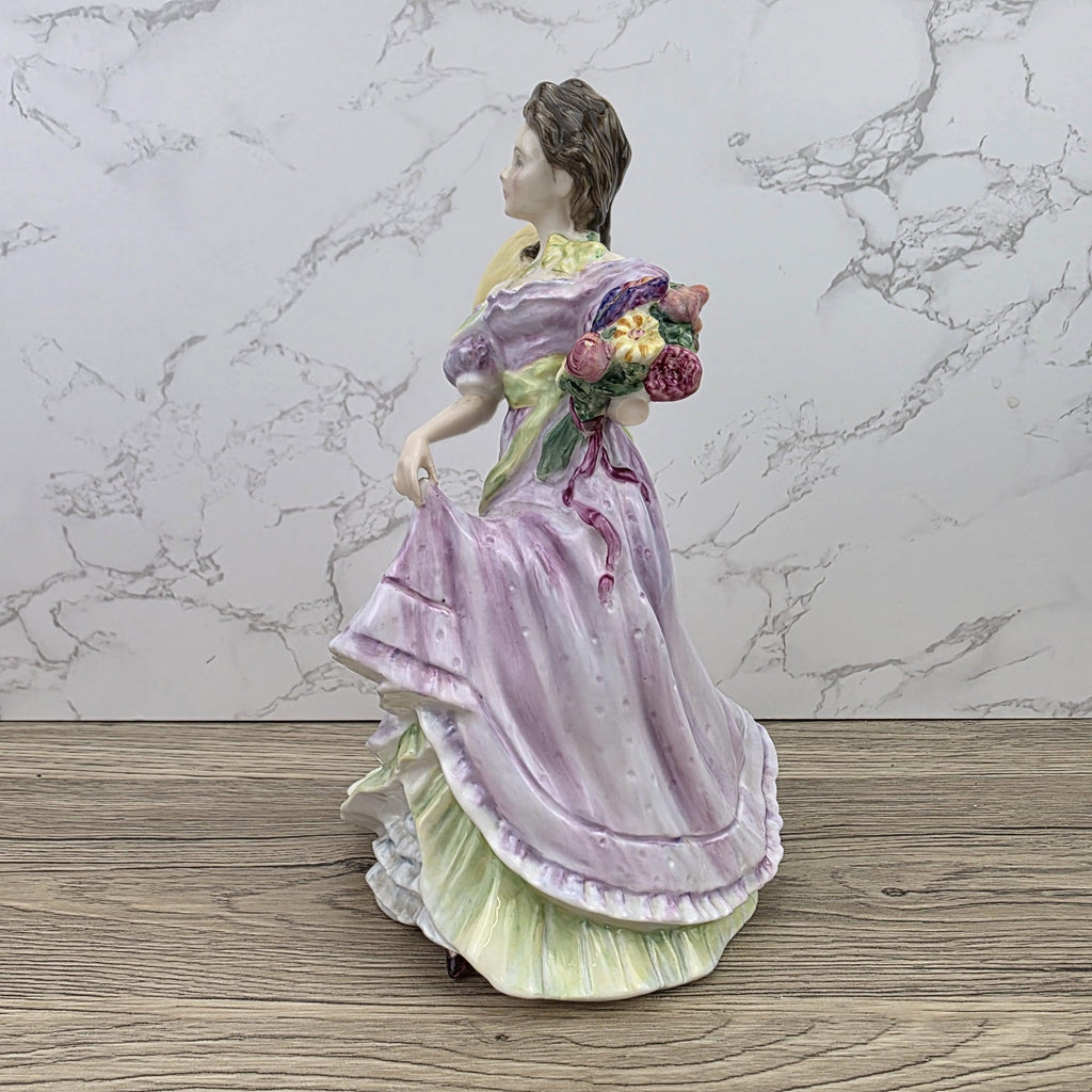 Porcelain Lady Figurine Royal Doulton Summertime HN3478 | Hand Decorated England | 1993 Collectible