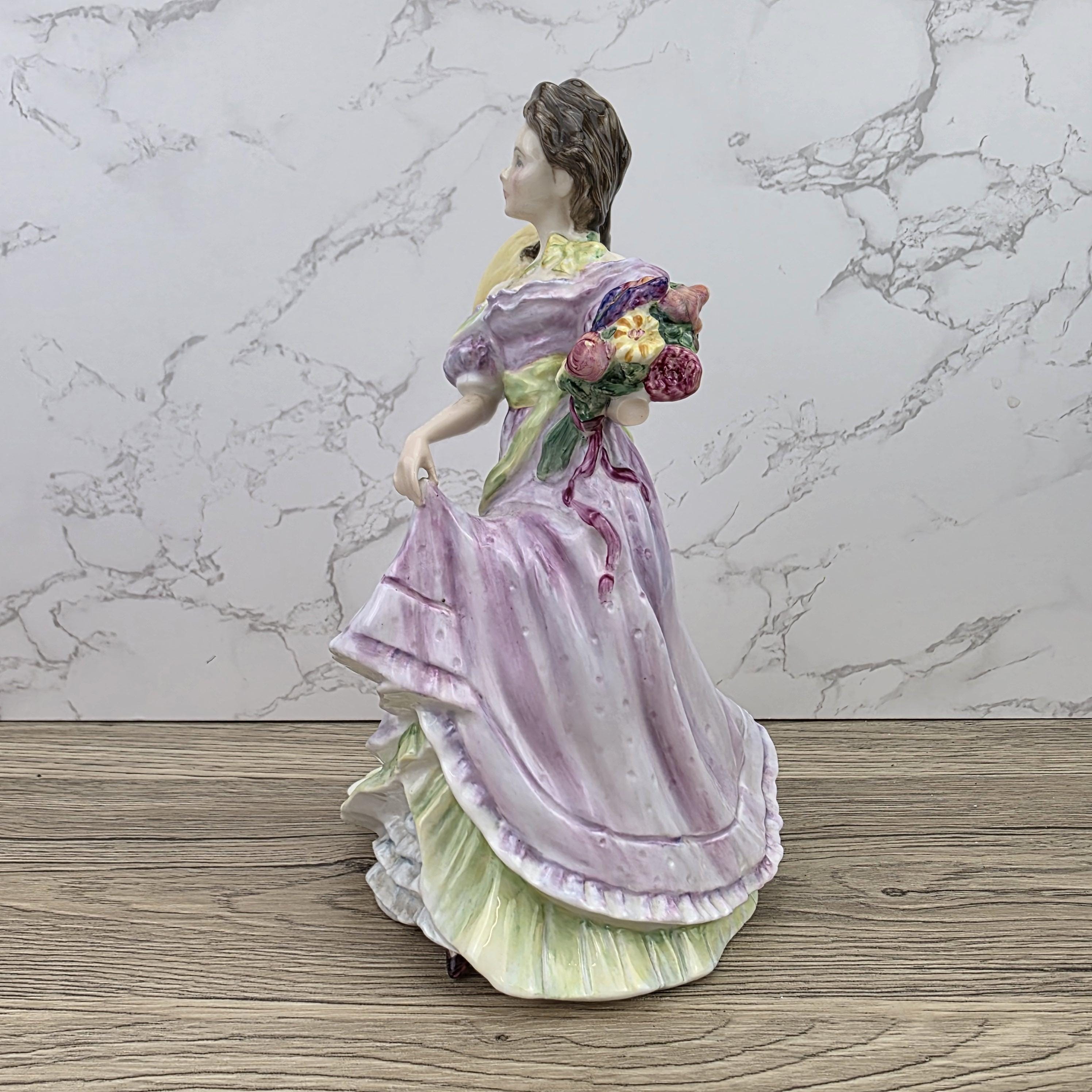 Porcelain Lady Figurine Royal Doulton Summertime HN3478 | Hand Decorated England | 1993 Collectible