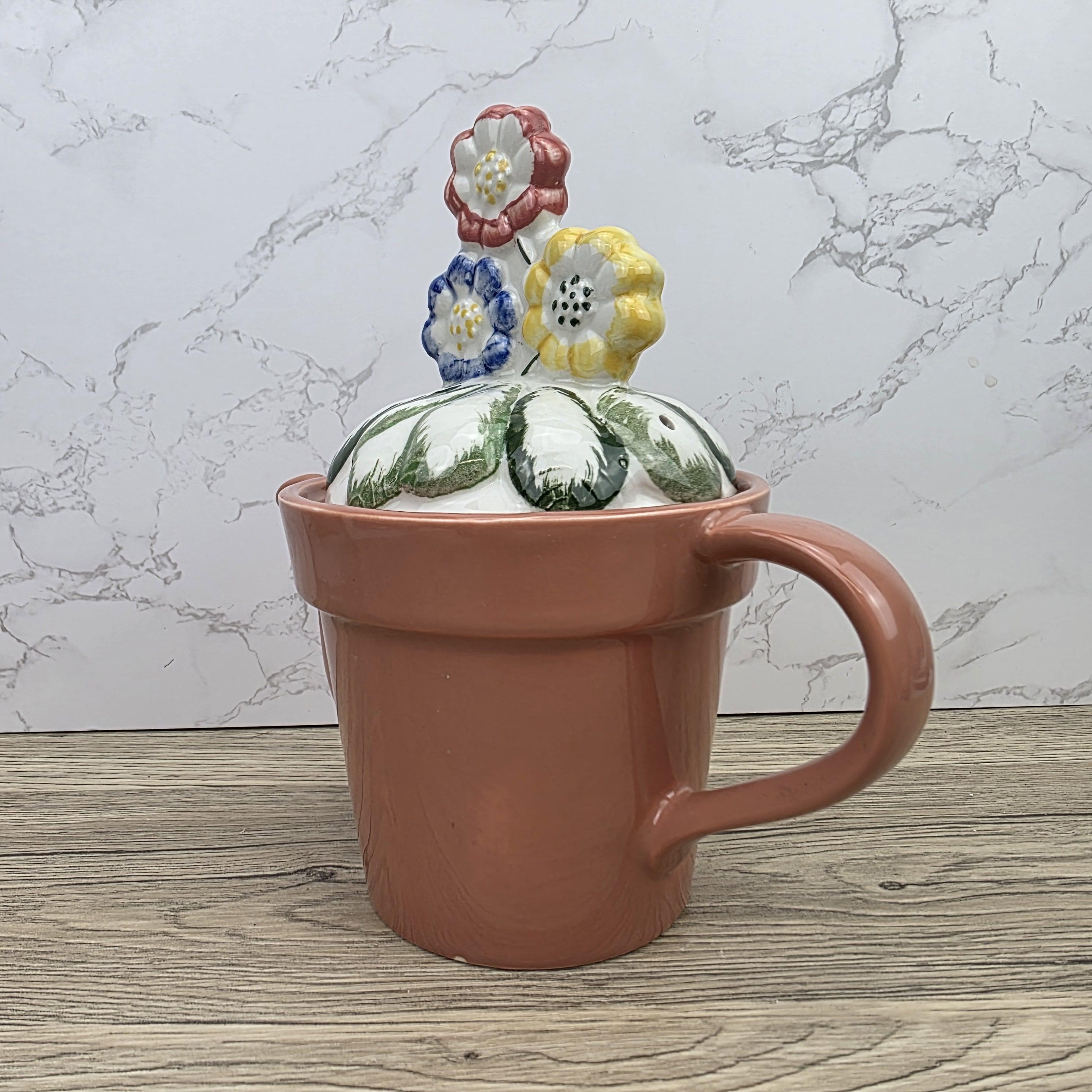 Vintage Planter Teapot With Lid, Price Kensington Made in England, Floral Ceramic Tea Pot