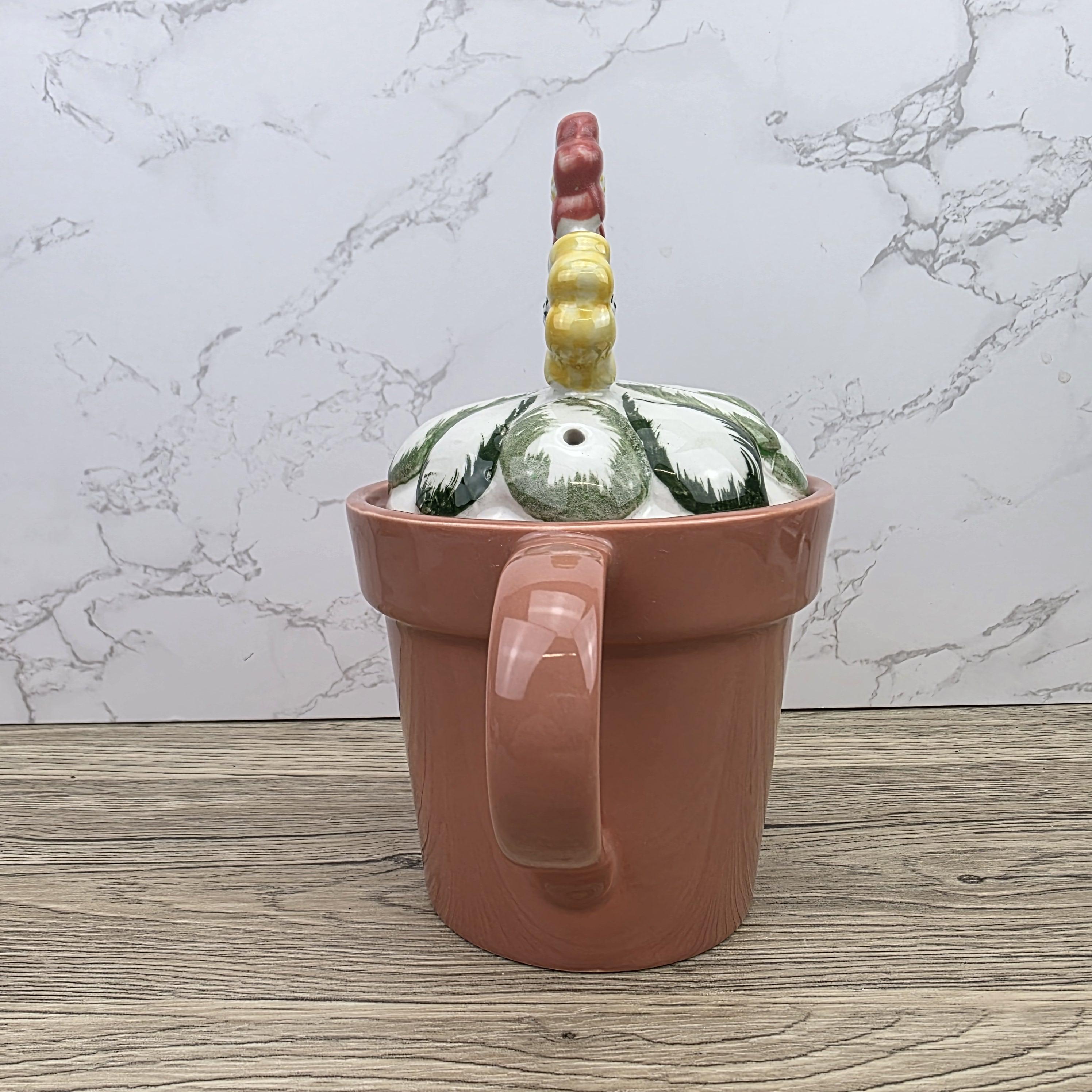 Vintage Planter Teapot With Lid, Price Kensington Made in England, Floral Ceramic Tea Pot
