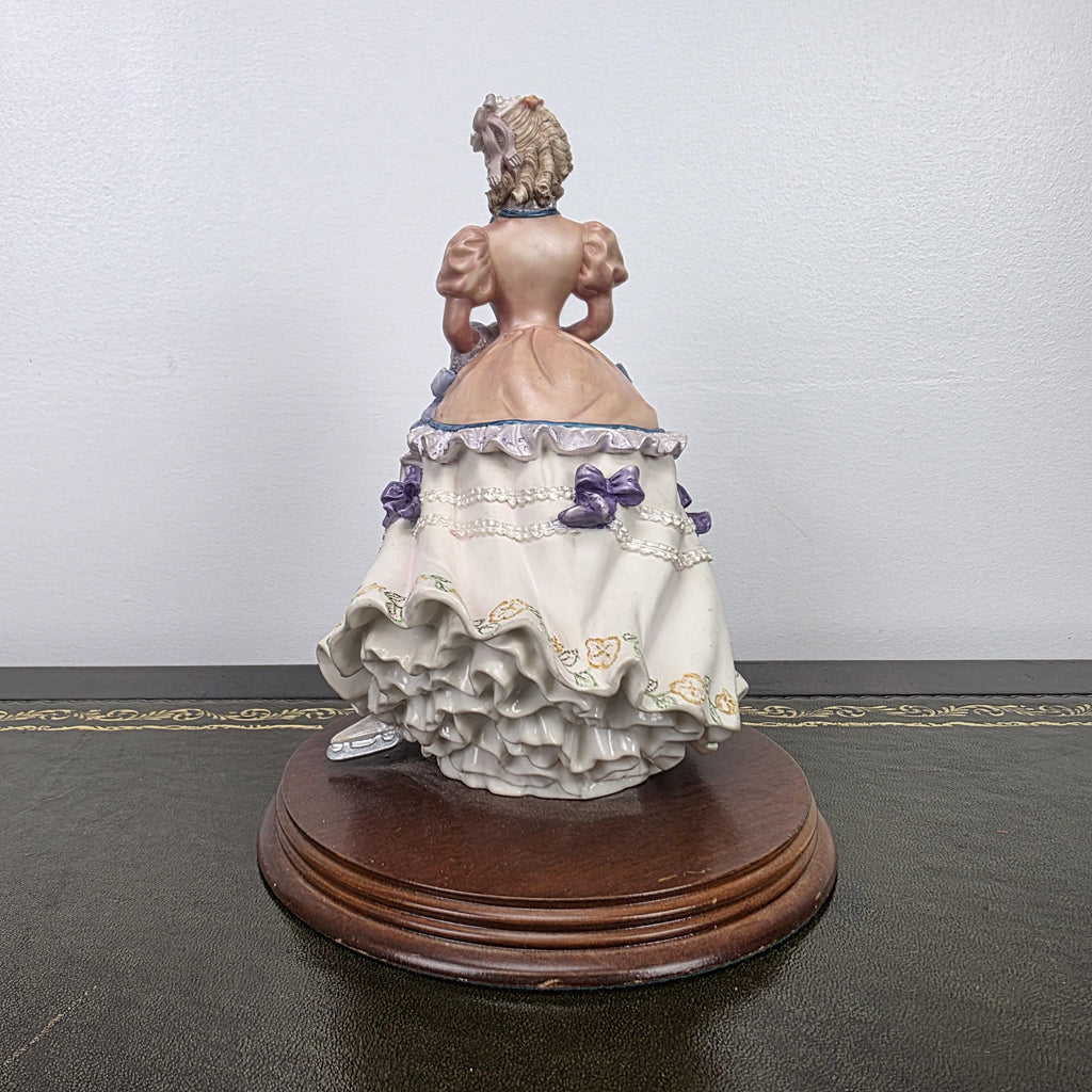 Victorian Lady Skater Figurine Leonardo 1996 Resin Sculpture | Collectible Display Piece Home Vintage Decor