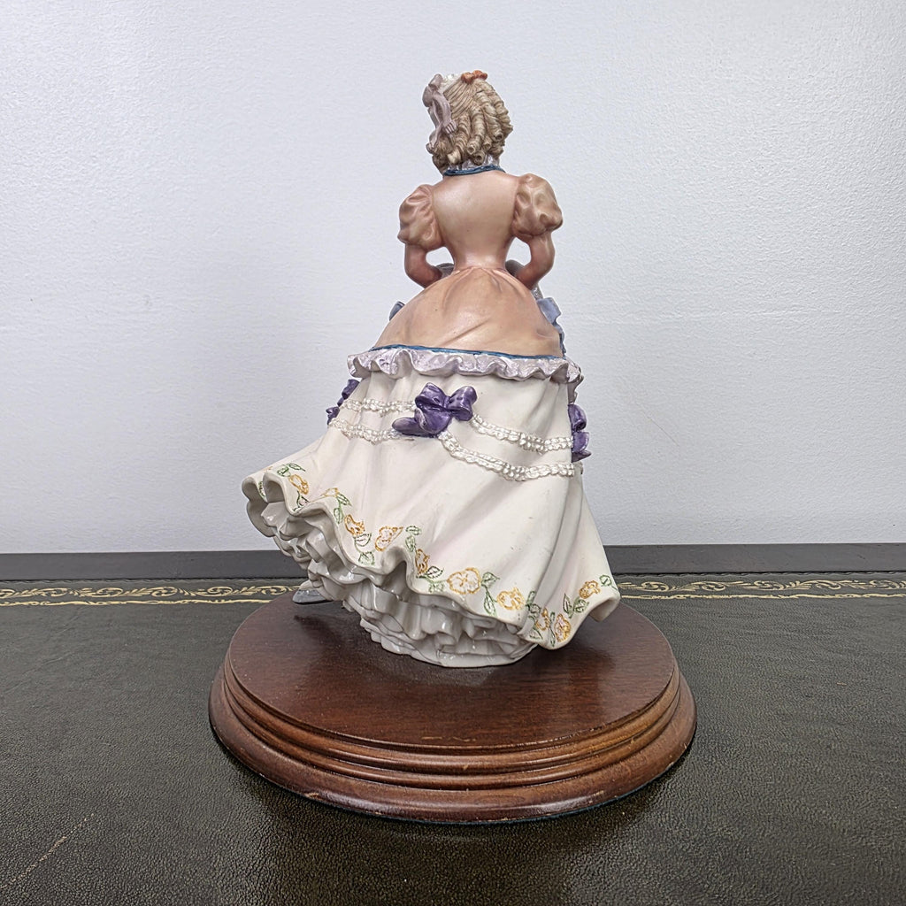 Victorian Lady Skater Figurine Leonardo 1996 Resin Sculpture | Collectible Display Piece Home Vintage Decor