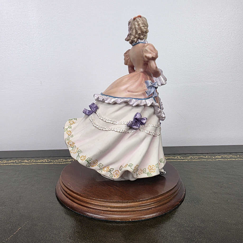 Victorian Lady Skater Figurine Leonardo 1996 Resin Sculpture | Collectible Display Piece Home Vintage Decor