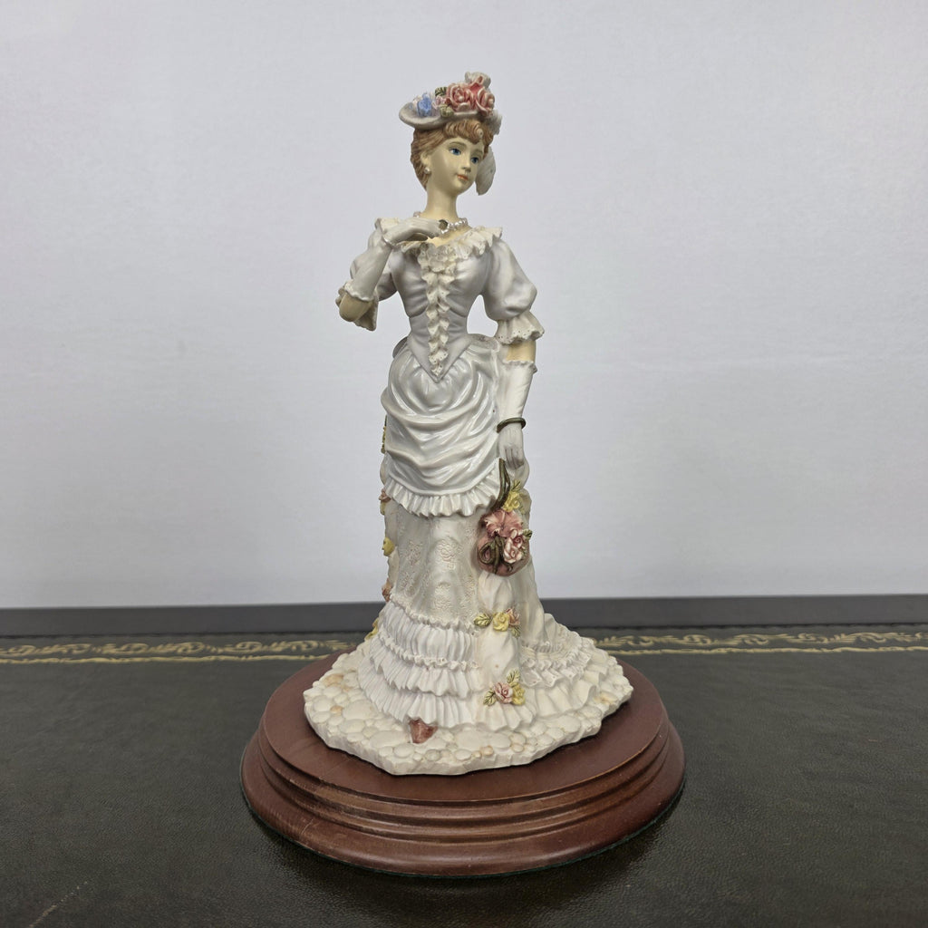 Victorian Lady Resin Figurine Sunday Stroll Leonardo Collection 1994 | Collectible Display Home Vintage Decor
