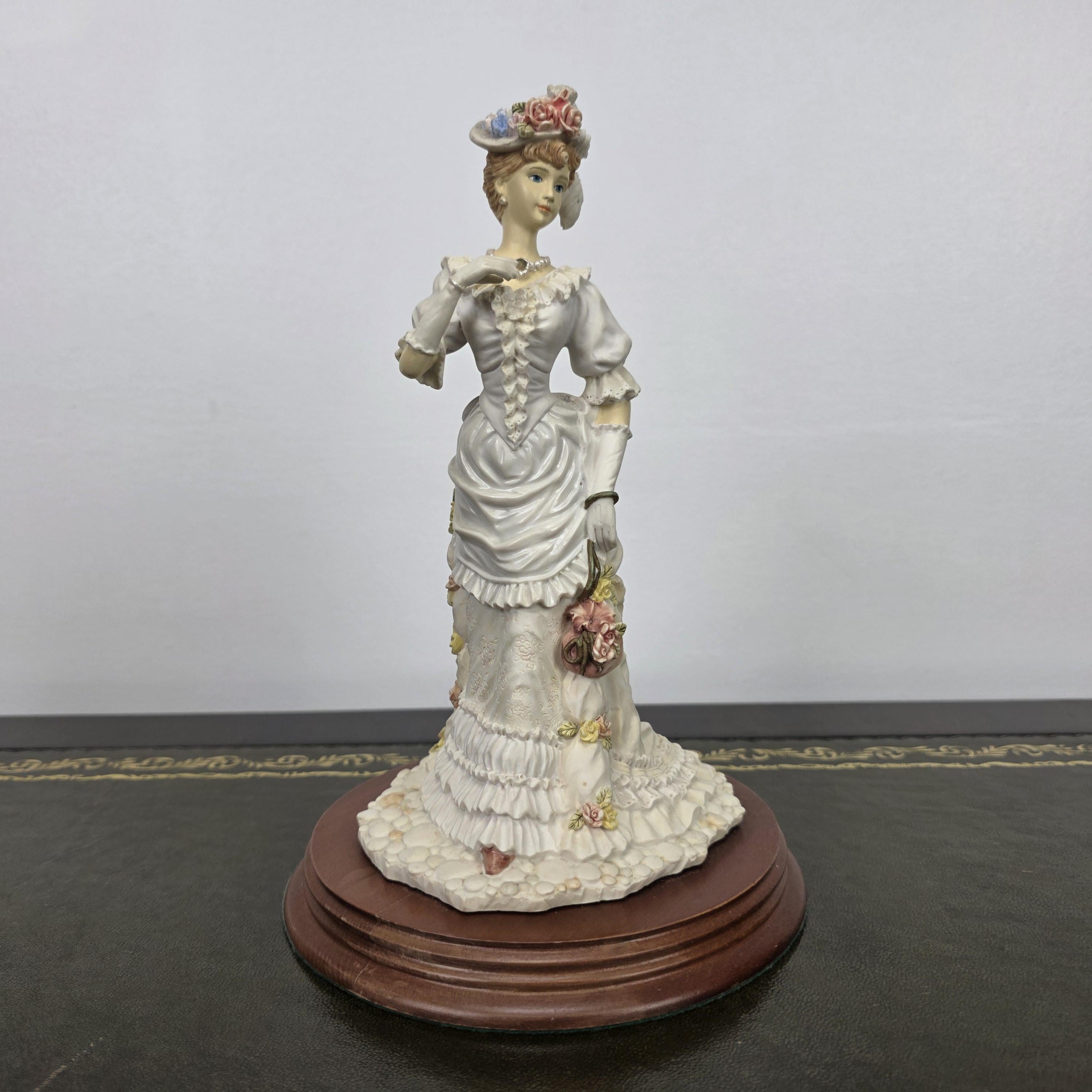 Victorian Lady Resin Figurine Sunday Stroll Leonardo Collection 1994 | Collectible Display Home Vintage Decor