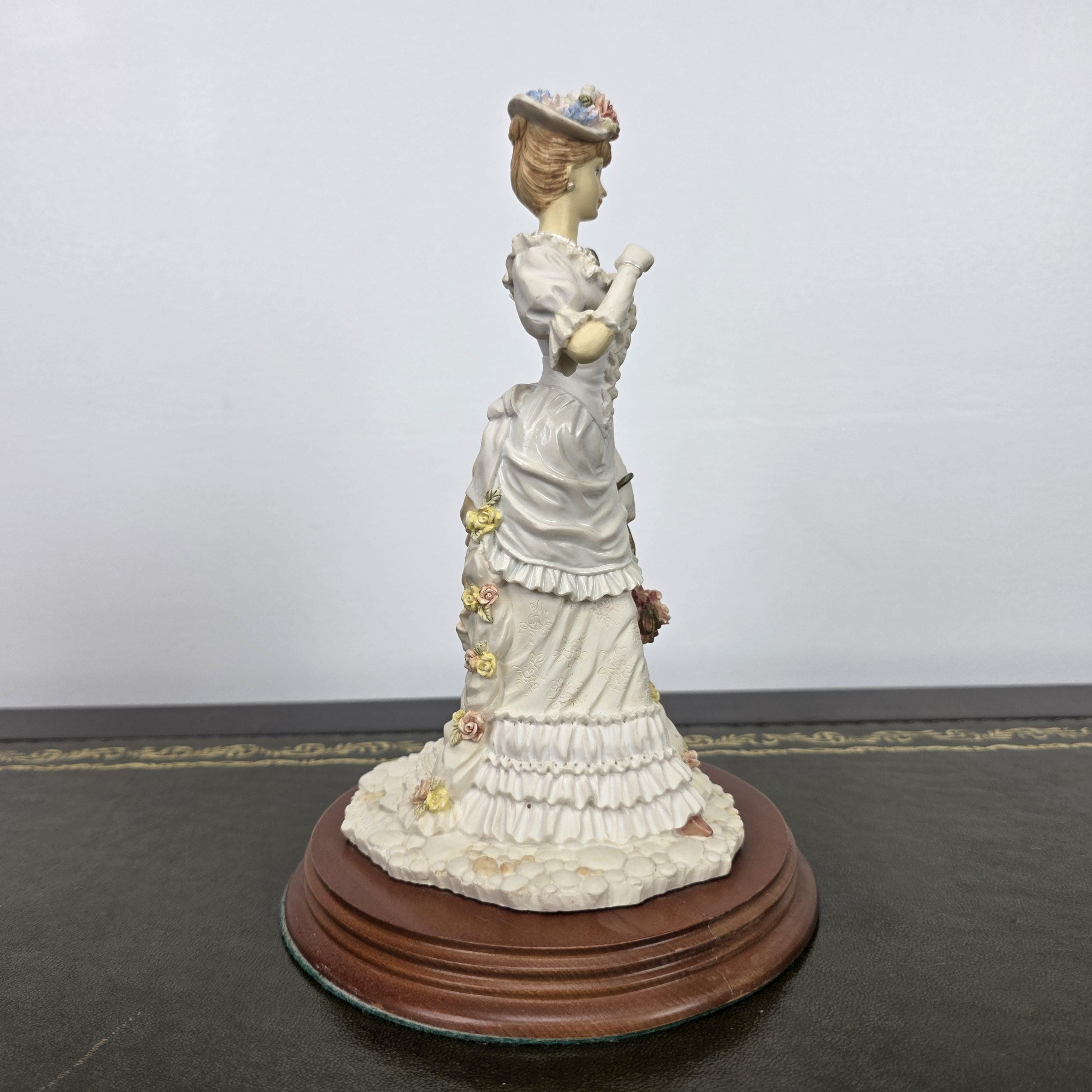 Victorian Lady Resin Figurine Sunday Stroll Leonardo Collection 1994 | Collectible Display Home Vintage Decor