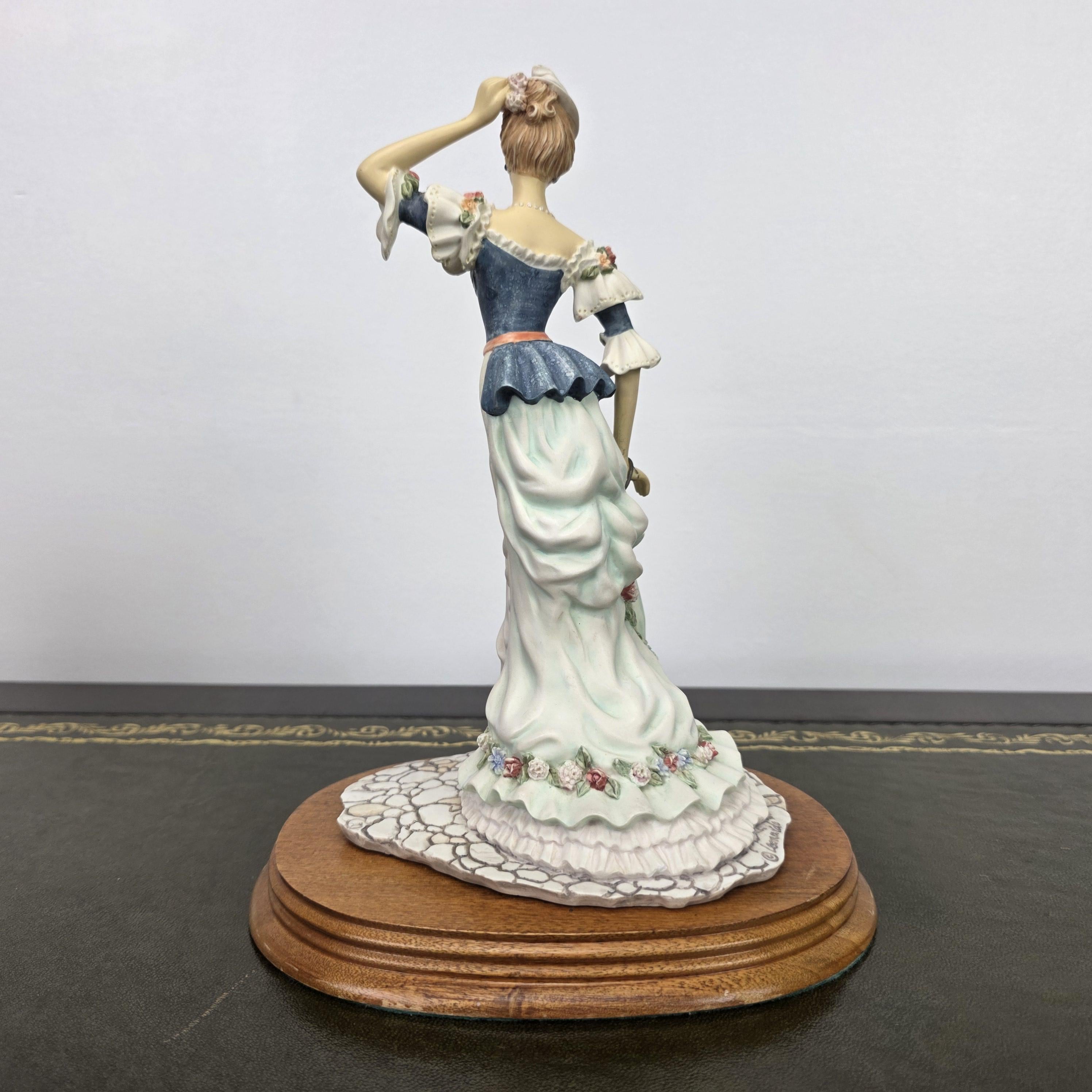 Victorian Lady Resin Figurine True Poise Leonardo Collection 1995 | Collectible Display Home Vintage Decor