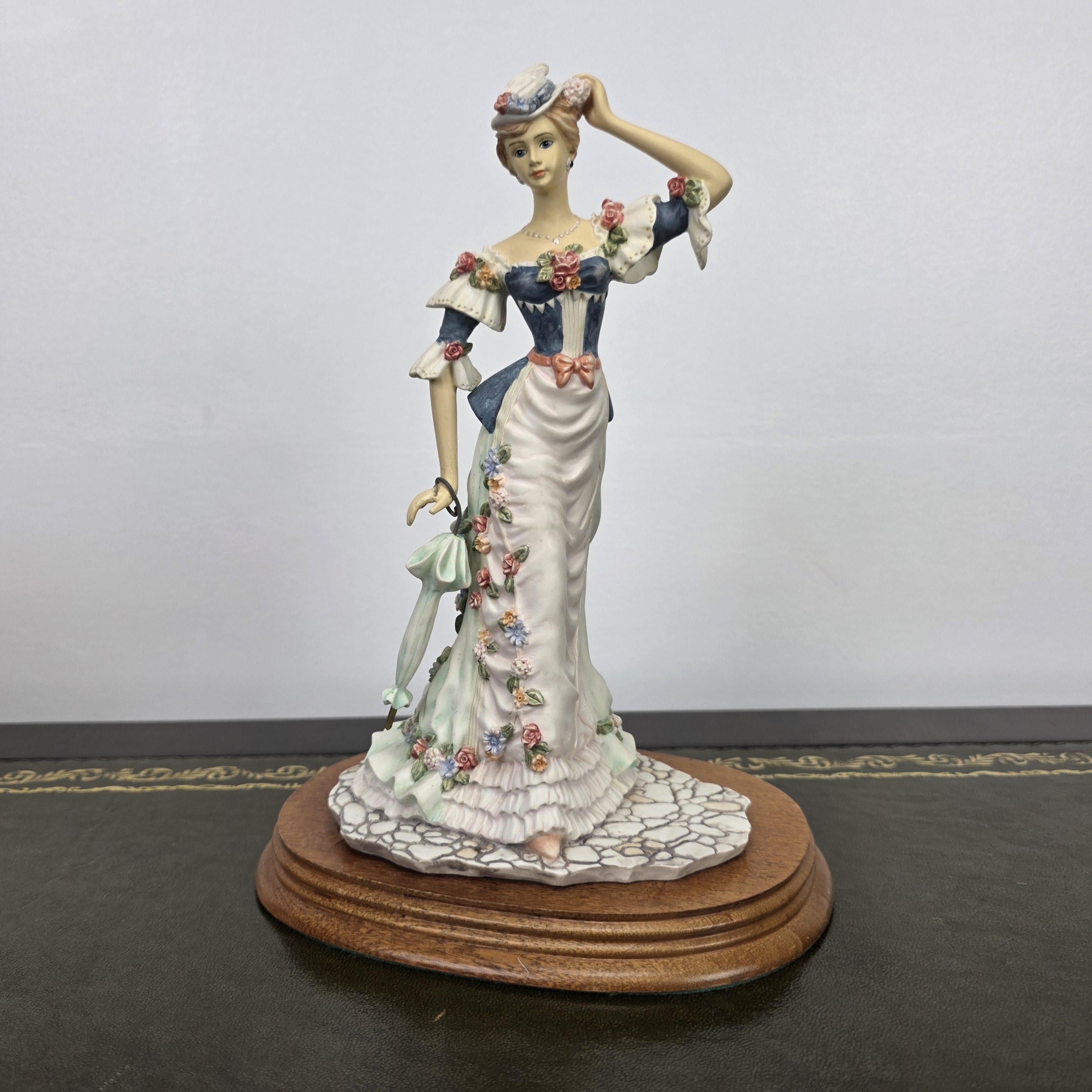 Victorian Lady Resin Figurine True Poise Leonardo Collection 1995 | Collectible Display Home Vintage Decor