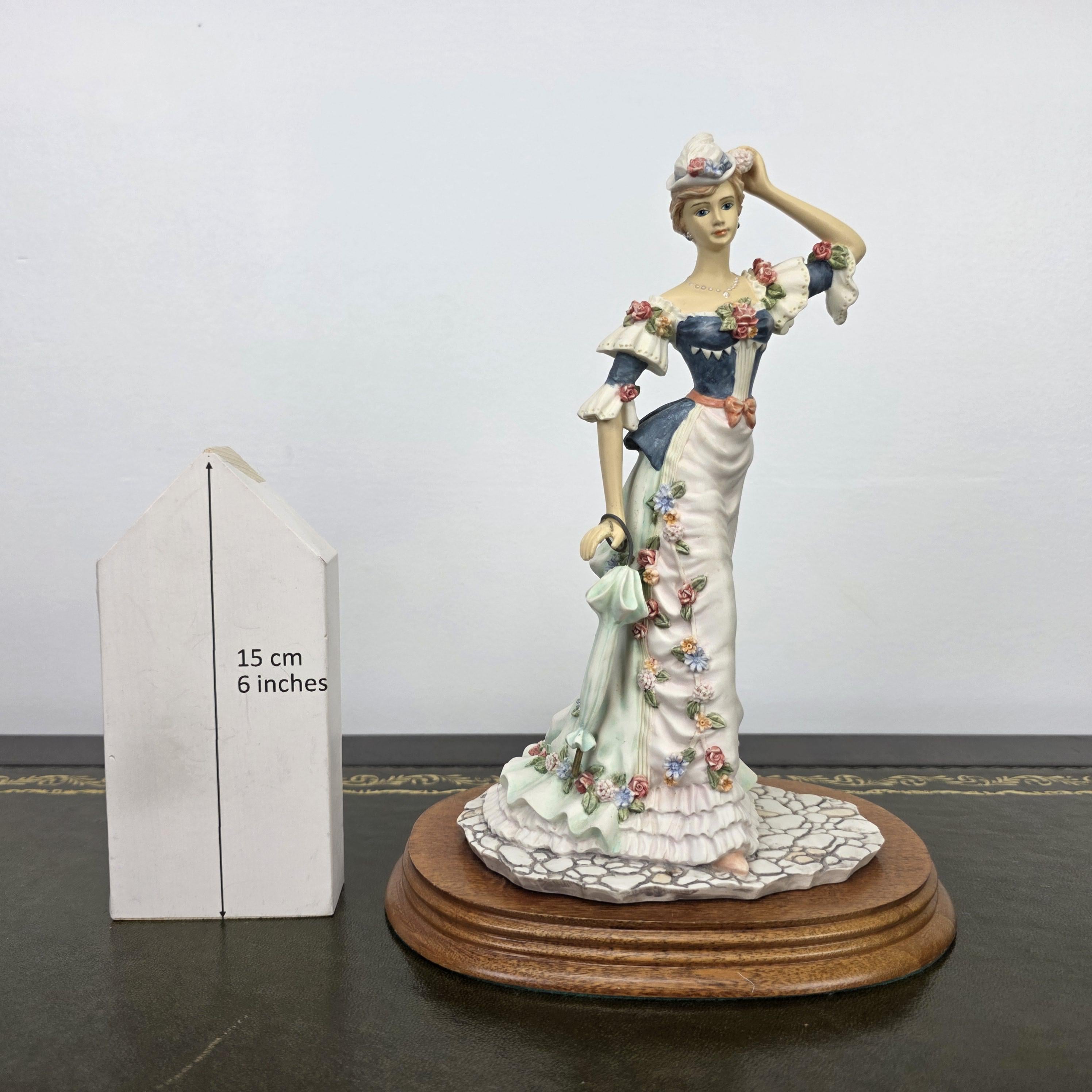 Victorian Lady Resin Figurine True Poise Leonardo Collection 1995 | Collectible Display Home Vintage Decor