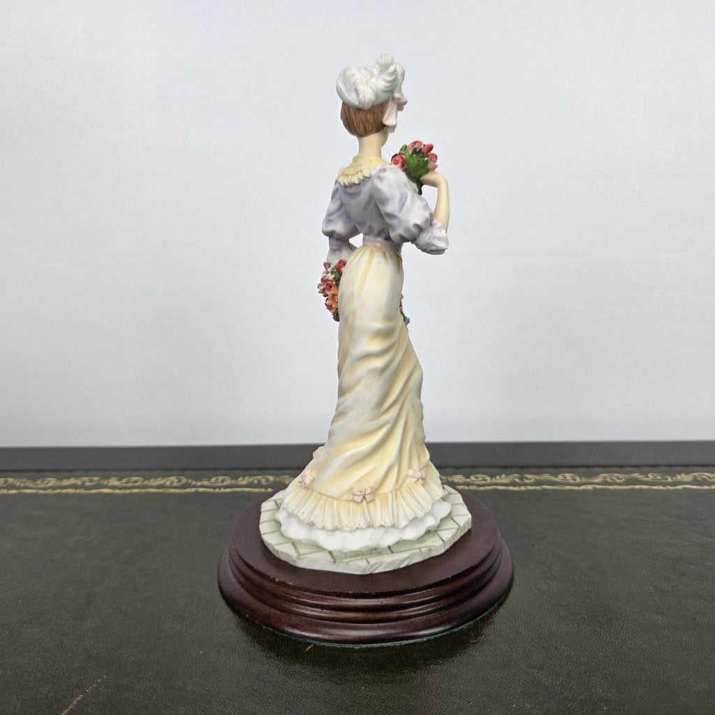 Victorian Lady Resin Figurine Leonardo Spring Bouquet 1994 | Collectible Display Sculpture Home Decor Piece