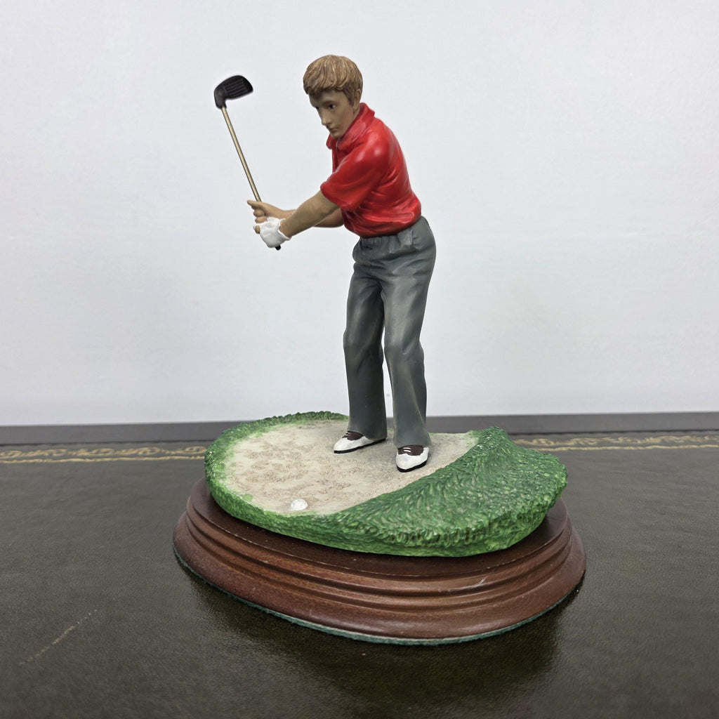 The Leonardo Collection The Bunker Golf Resin Figurine 1995 | Vintage Sports Player Statue | Collectible Display Piece