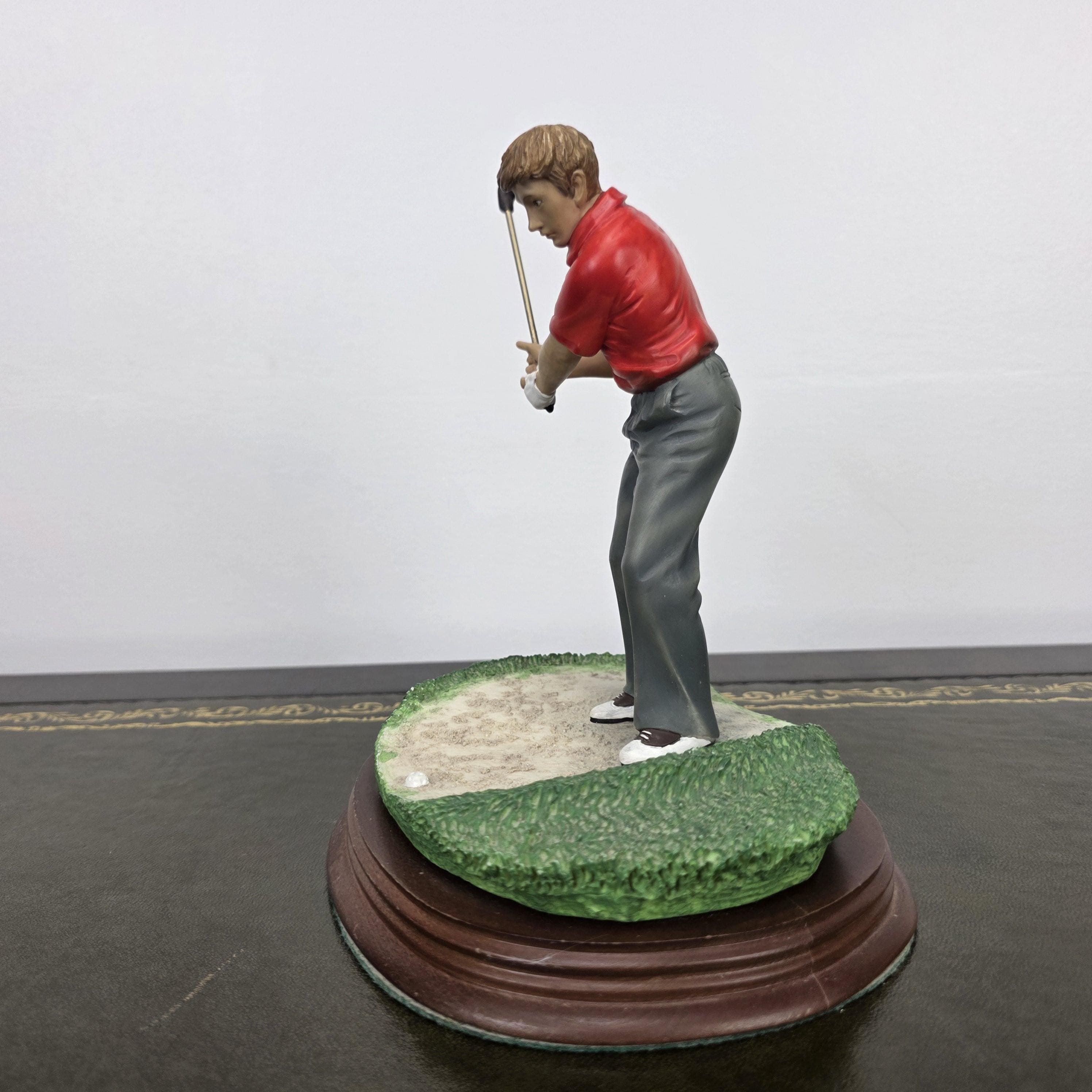 The Leonardo Collection The Bunker Golf Resin Figurine 1995 | Vintage Sports Player Statue | Collectible Display Piece