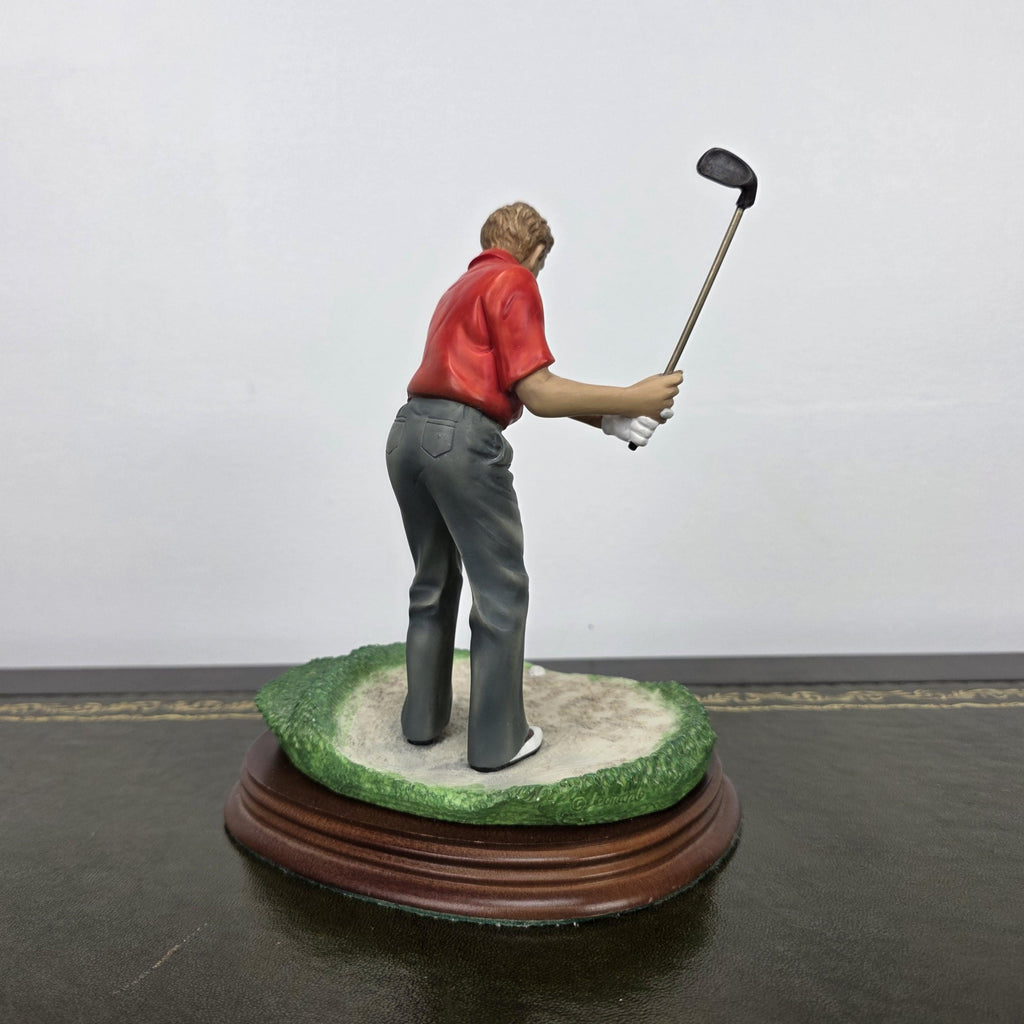 The Leonardo Collection The Bunker Golf Resin Figurine 1995 | Vintage Sports Player Statue | Collectible Display Piece