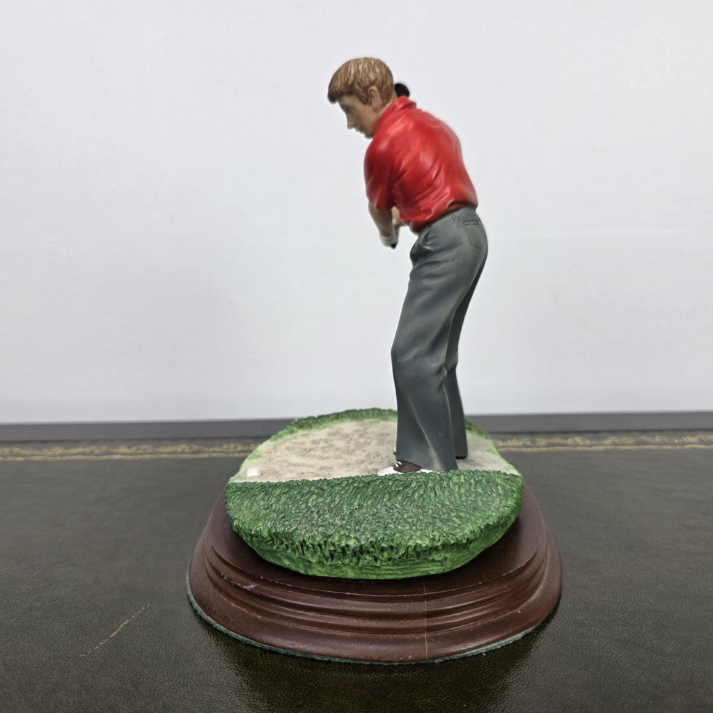 The Leonardo Collection The Bunker Golf Resin Figurine 1995 | Vintage Sports Player Statue | Collectible Display Piece
