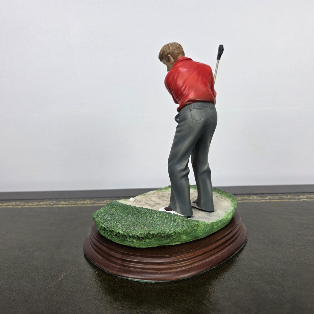 The Leonardo Collection The Bunker Golf Resin Figurine 1995 | Vintage Sports Player Statue | Collectible Display Piece