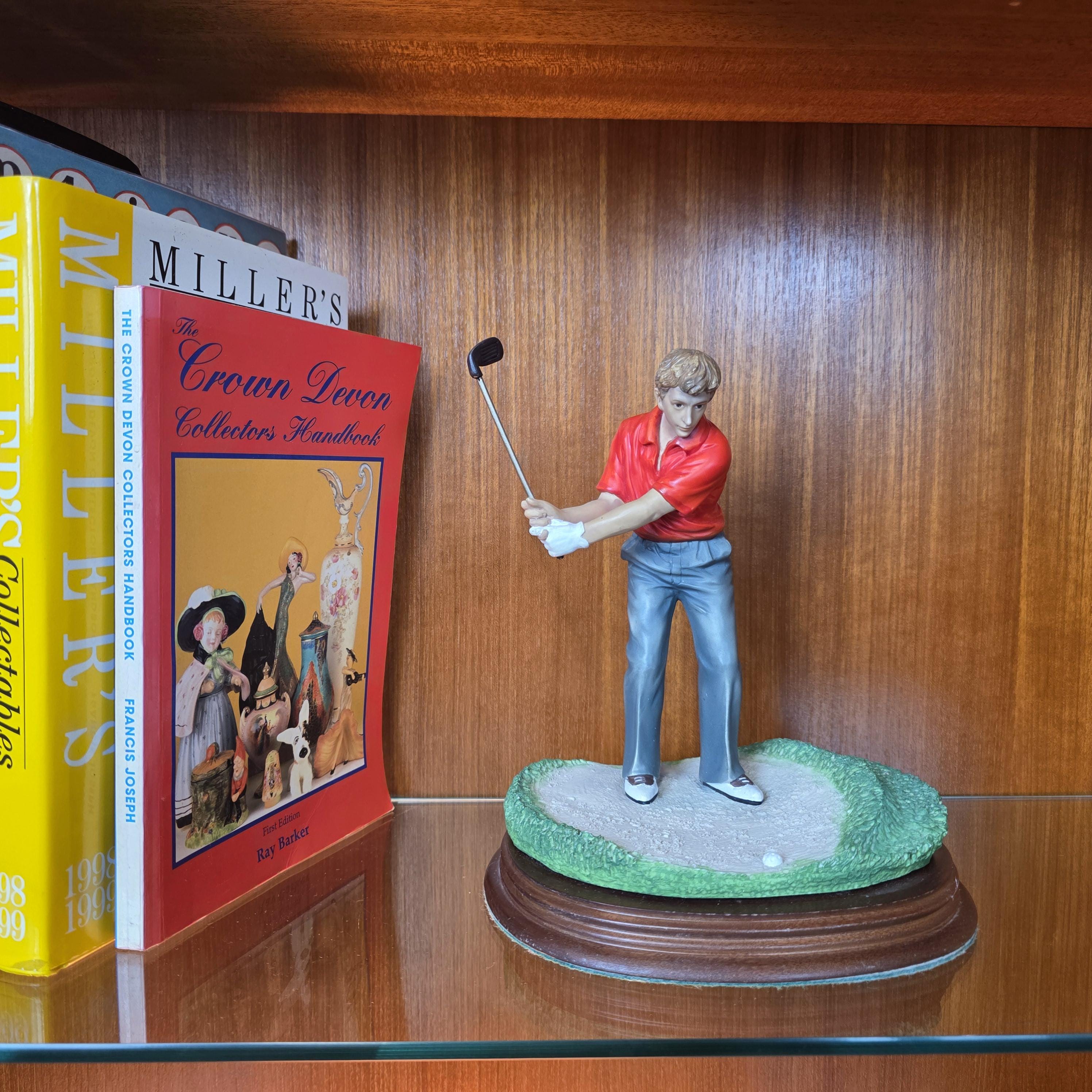 The Leonardo Collection The Bunker Golf Resin Figurine 1995 | Vintage Sports Player Statue | Collectible Display Piece