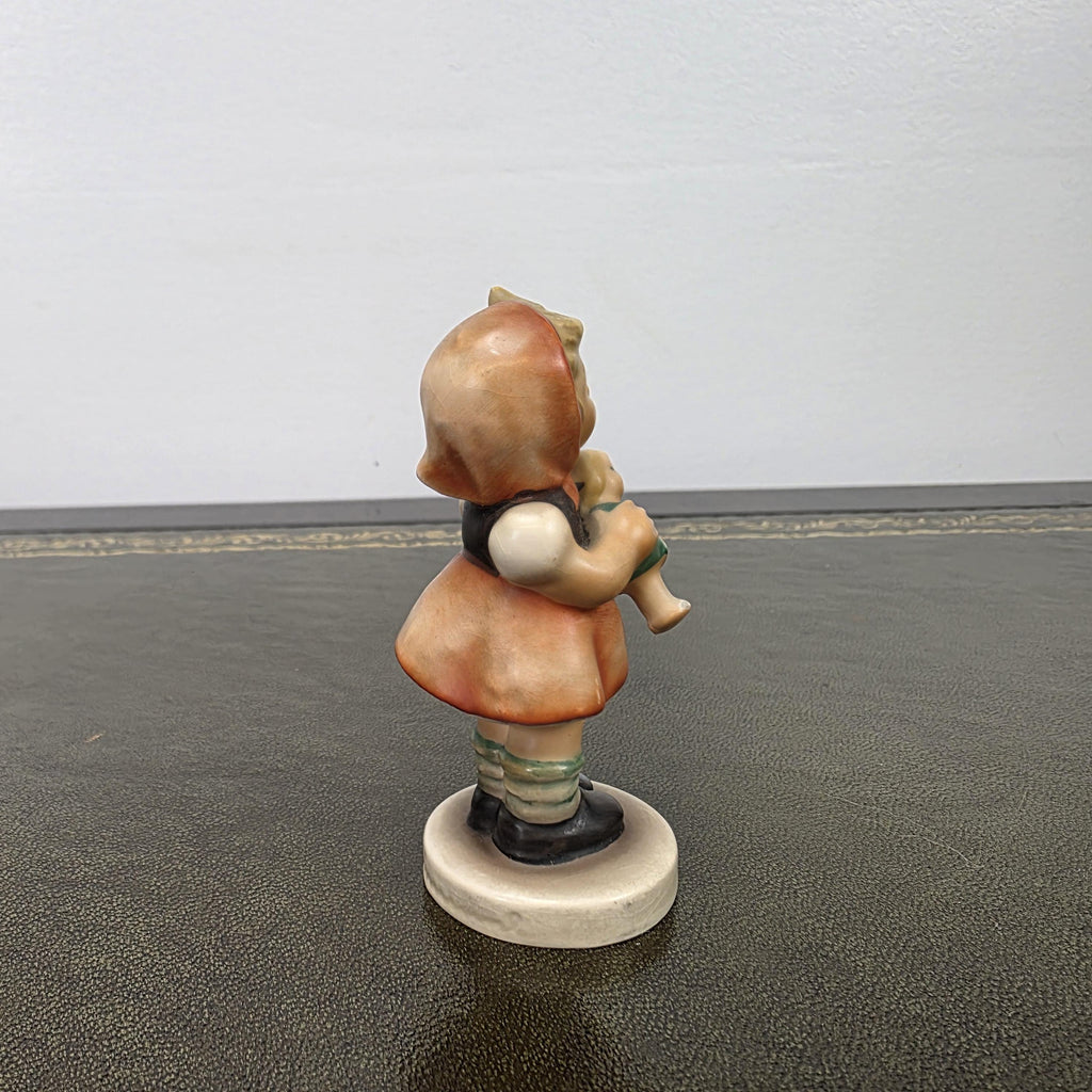 Vintage Hummel Goebel Girl Figurine Holding Doll | 1967 W Germany Porcelain Collectible Display Statue