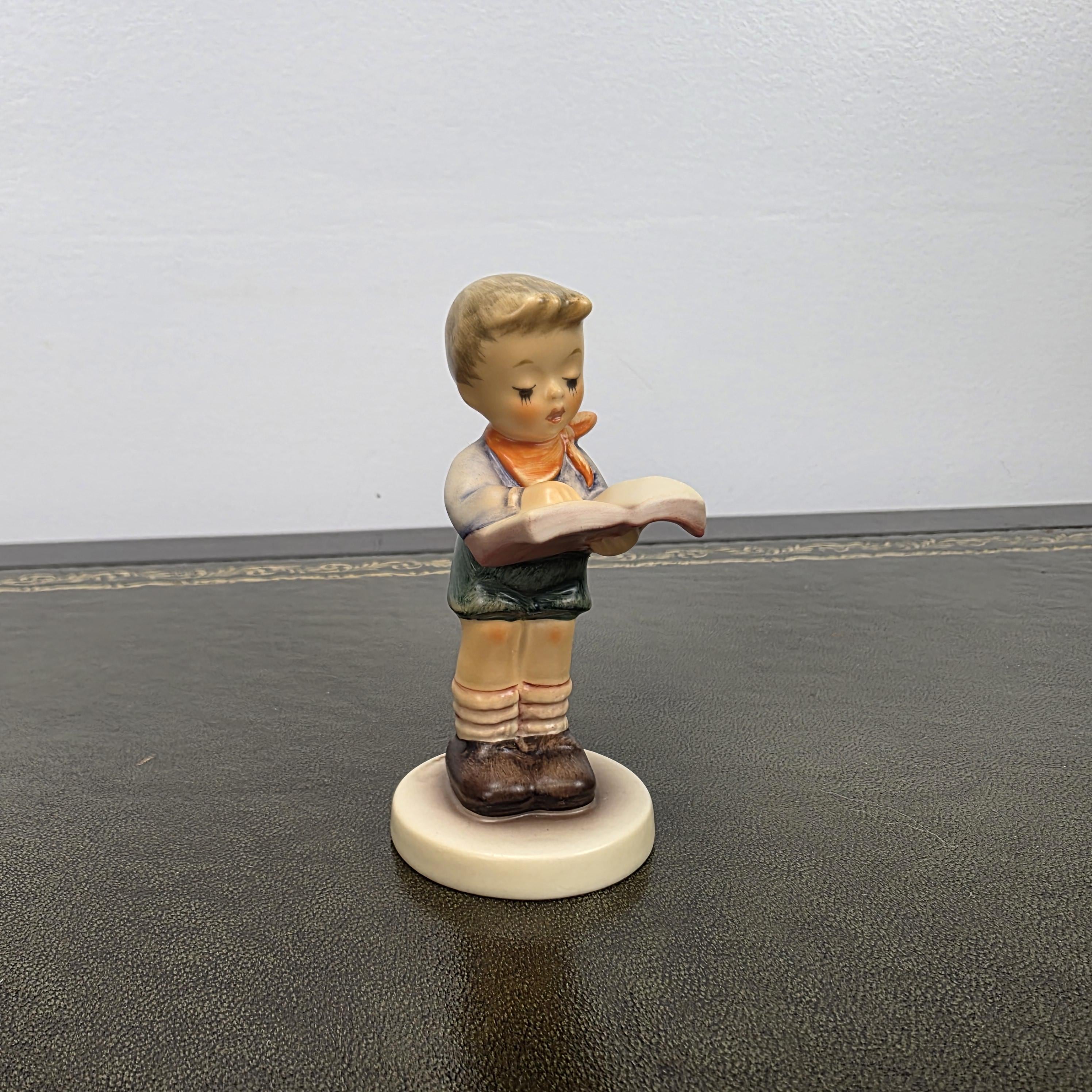 Goebel Hummel Club Reading Child Figurine 2087/B | 1999 German Porcelain Collector Display Piece