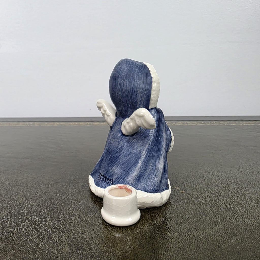Porcelain Angel Girl Figurine Holding Lantern | Goebel Hummel Germany Marked Robson 42412-09 Vintage Collectible