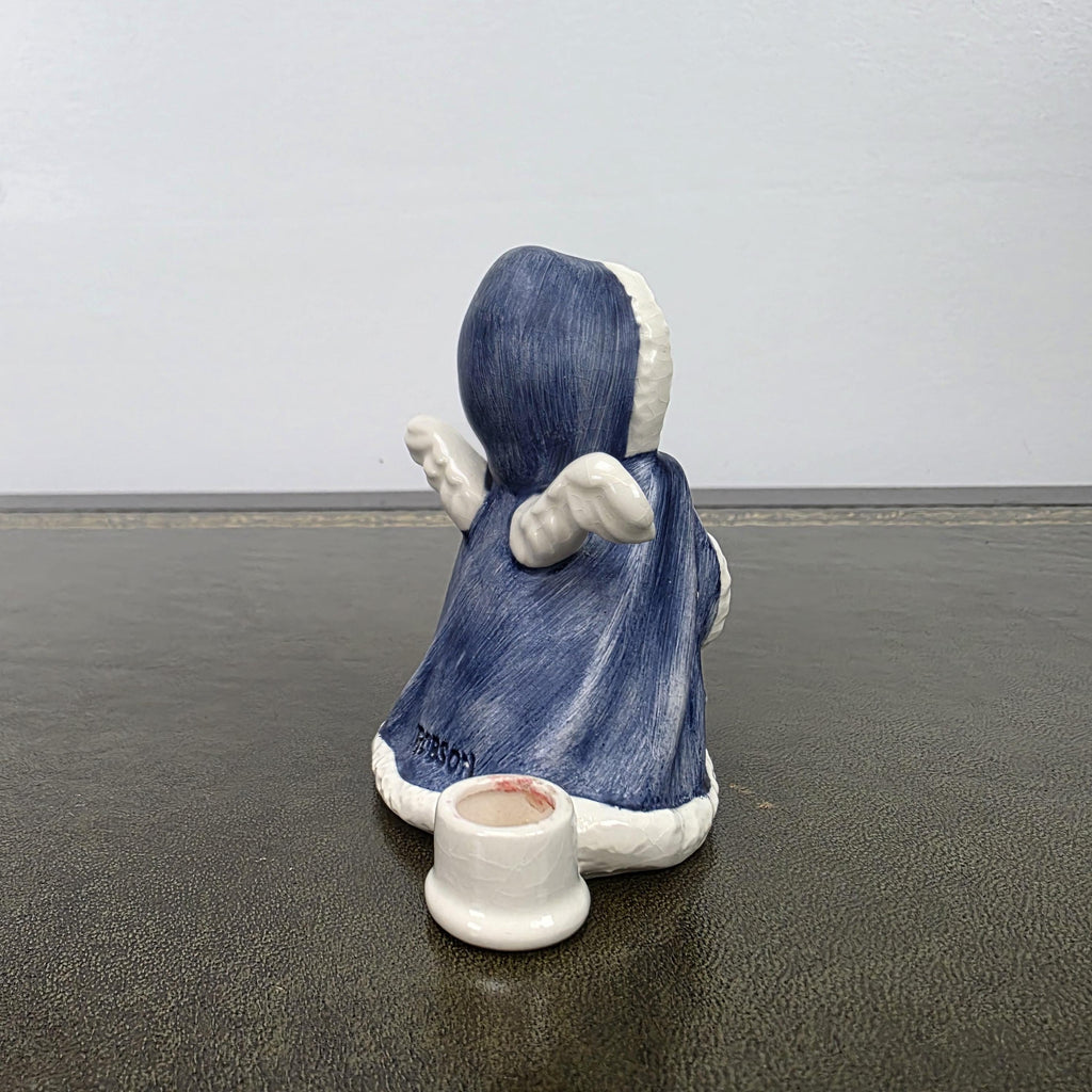 Porcelain Angel Girl Figurine Holding Lantern | Goebel Hummel Germany Marked Robson 42412-09 Vintage Collectible