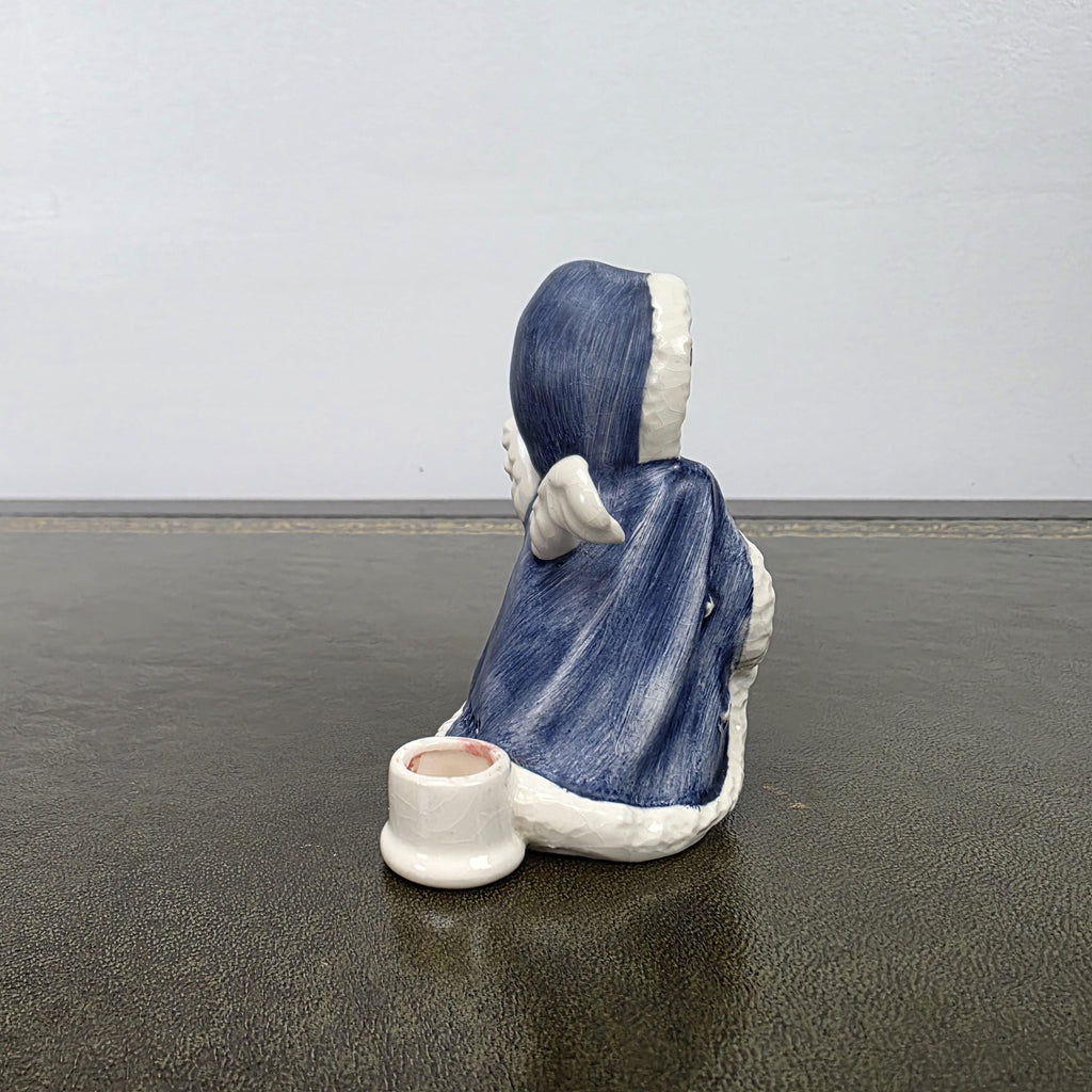 Porcelain Angel Girl Figurine Holding Lantern | Goebel Hummel Germany Marked Robson 42412-09 Vintage Collectible