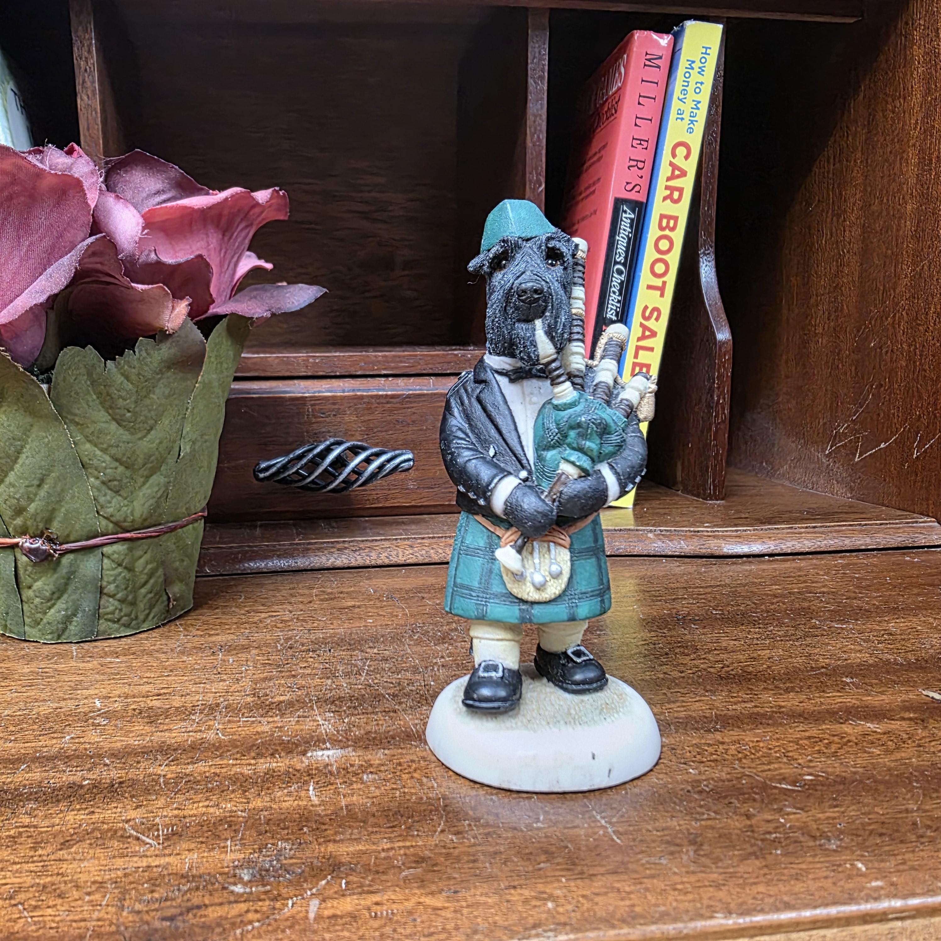 Vintage Country Companions Scottie Piper CC65 Figurine | Robert Harrop England Collectible Scottish Dog Ornament