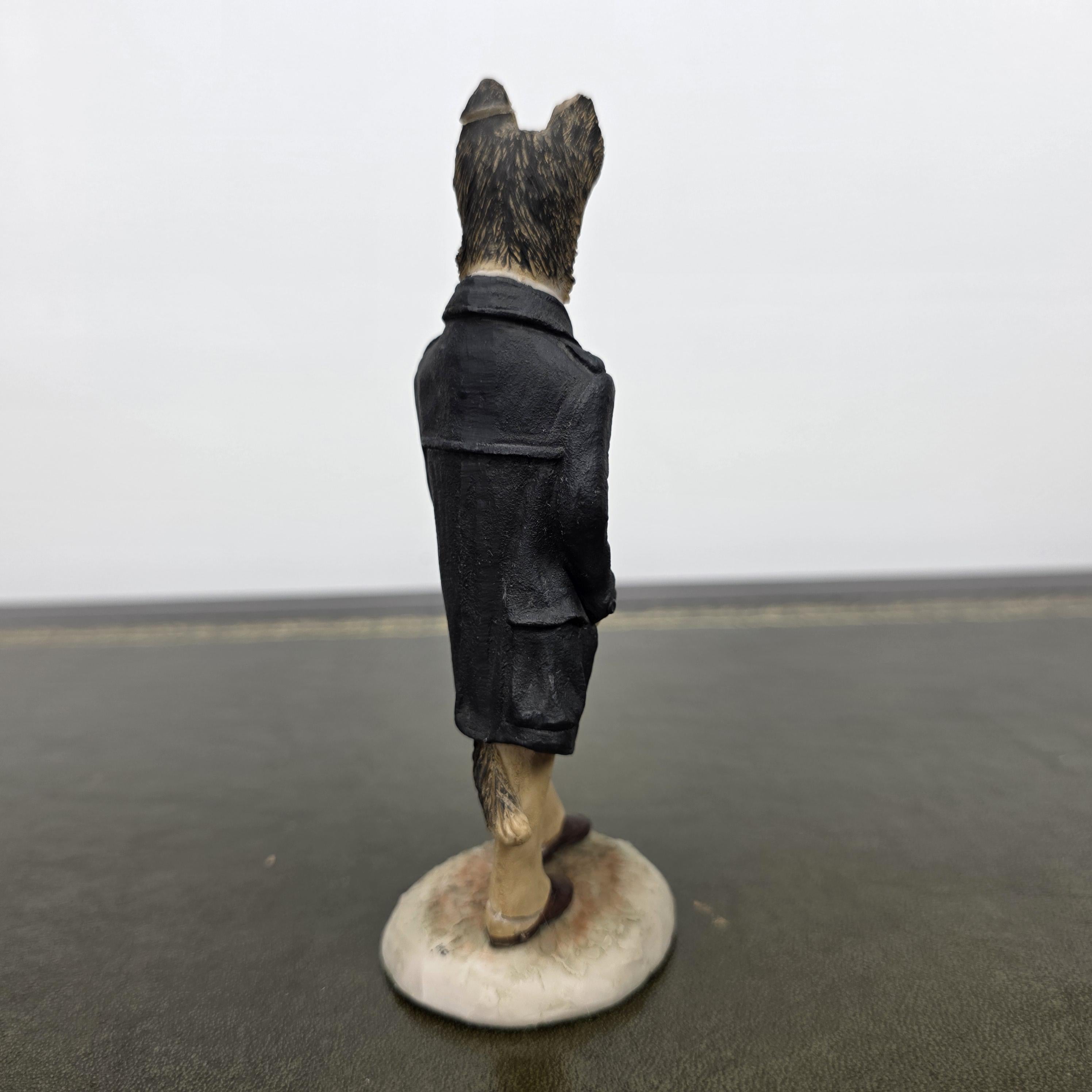 Vintage Country Companions Dog Gentleman Figurine | Robert Harrop England Collectible Resin Animal Ornament Decor